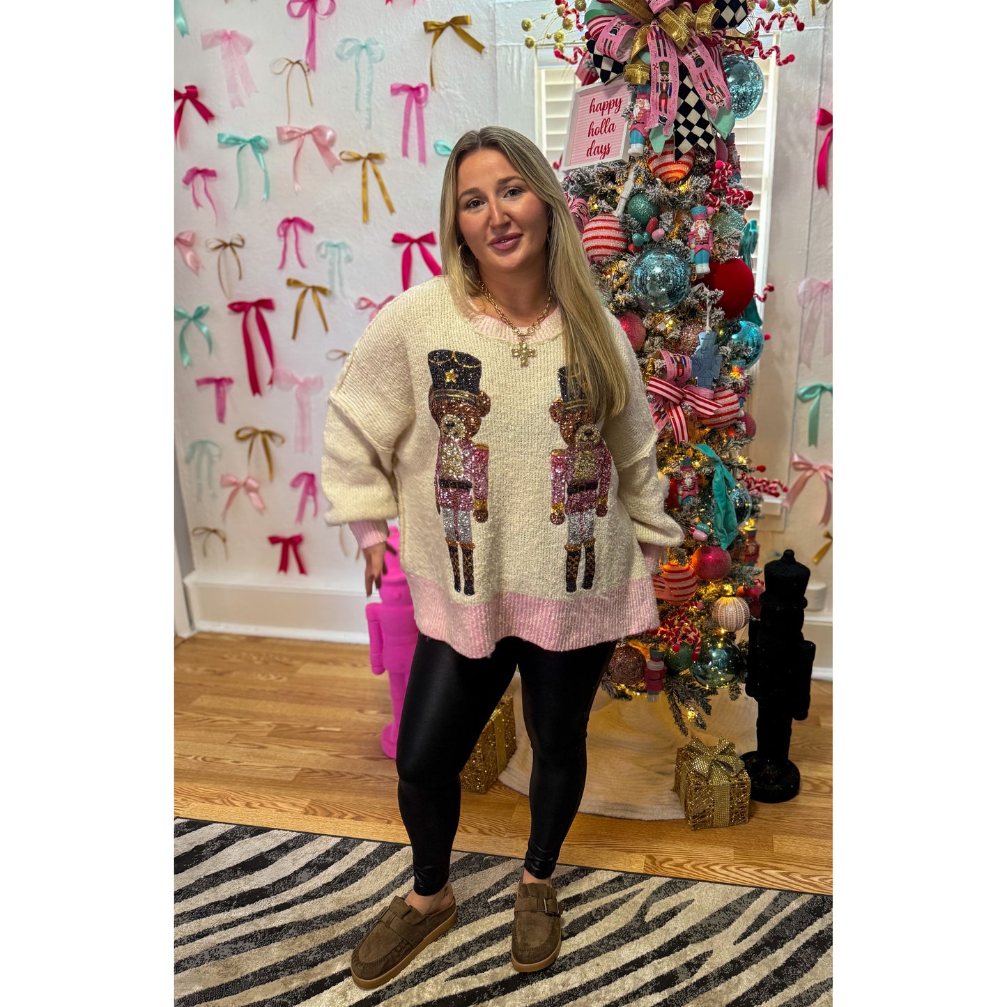 Soldier Bear Graphic Sweater