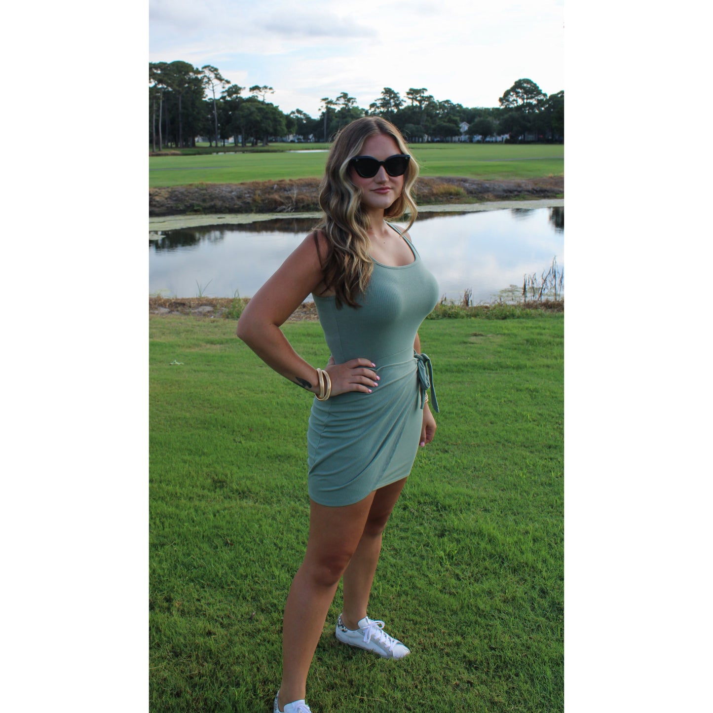 Brinley Dress, Sage Green