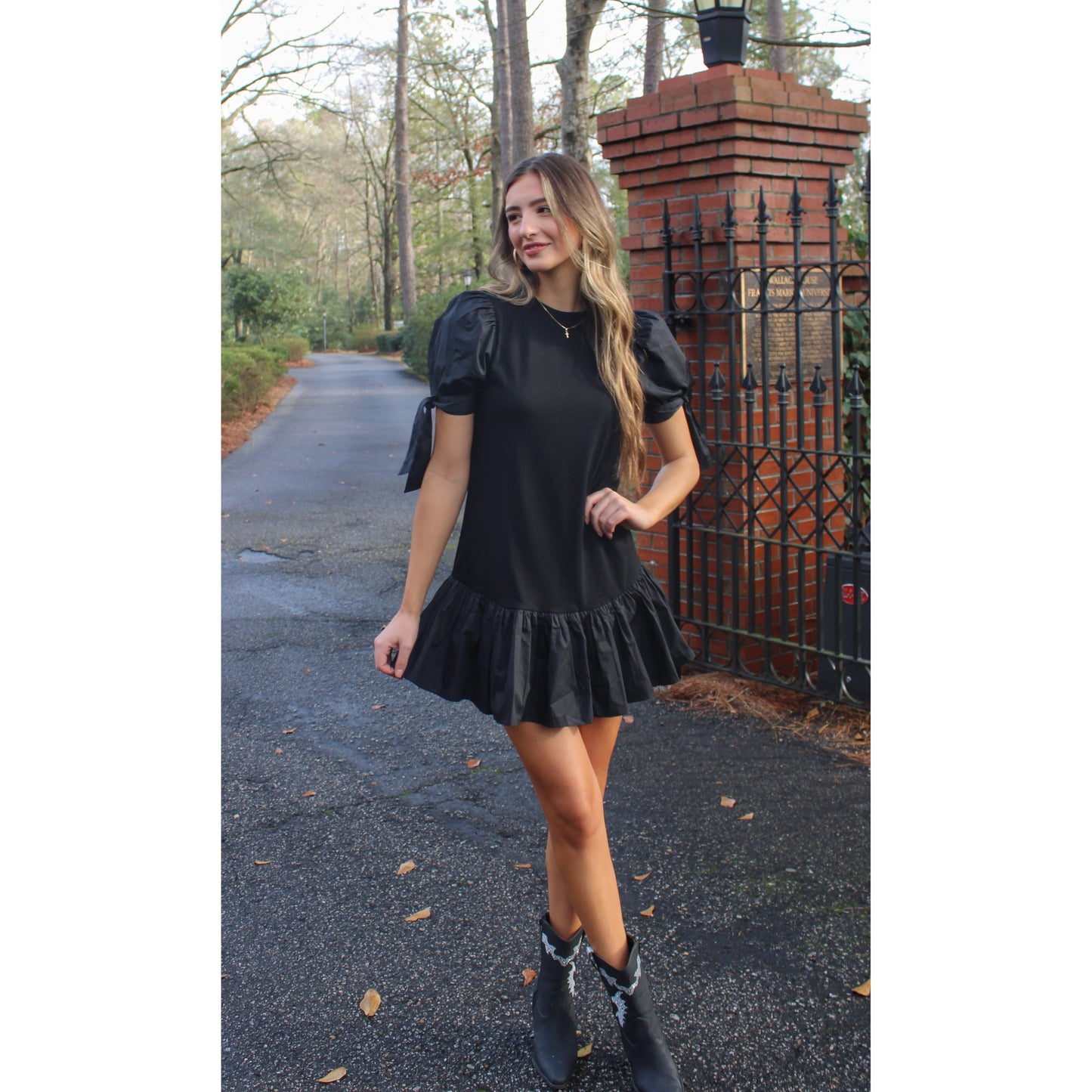 April Mini Dress, Black