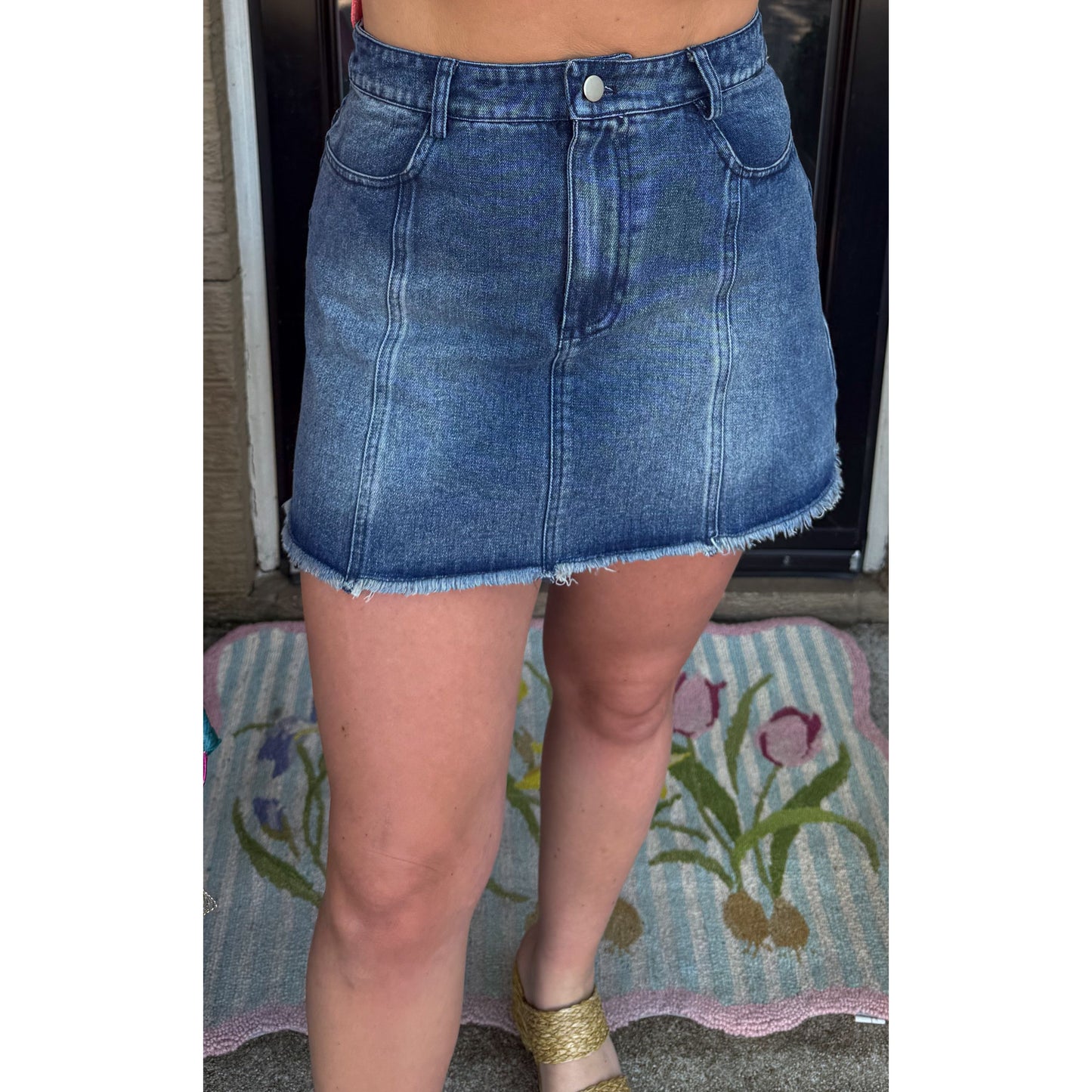 Denim Mini Skirt