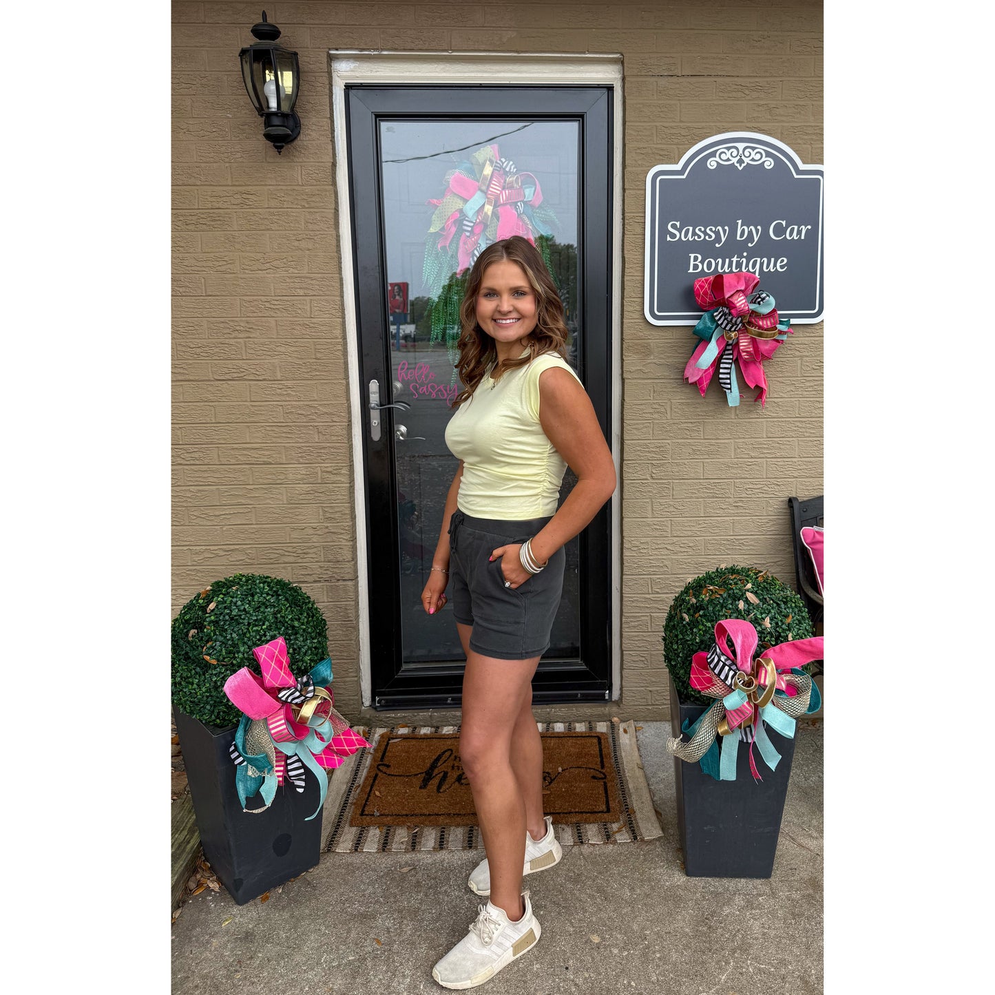 Butter Yellow Detail Top