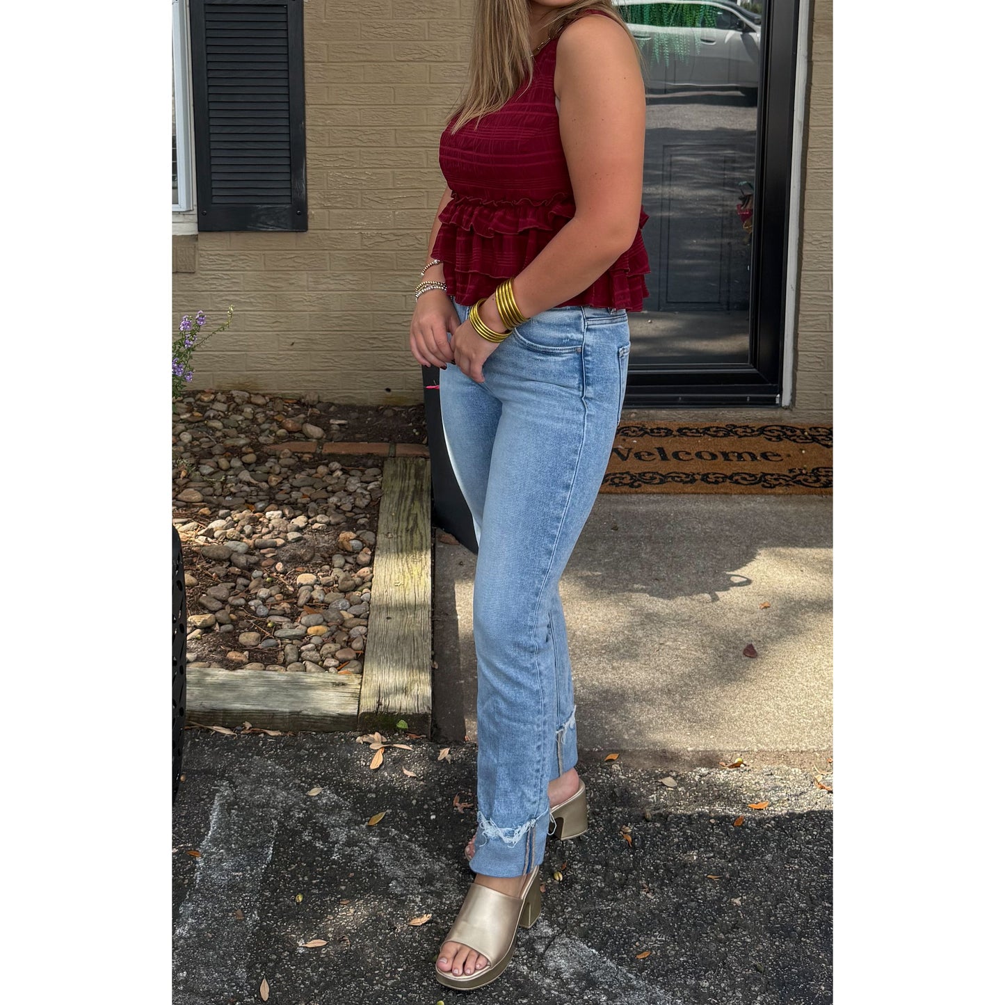 Danna Top, Burgundy
