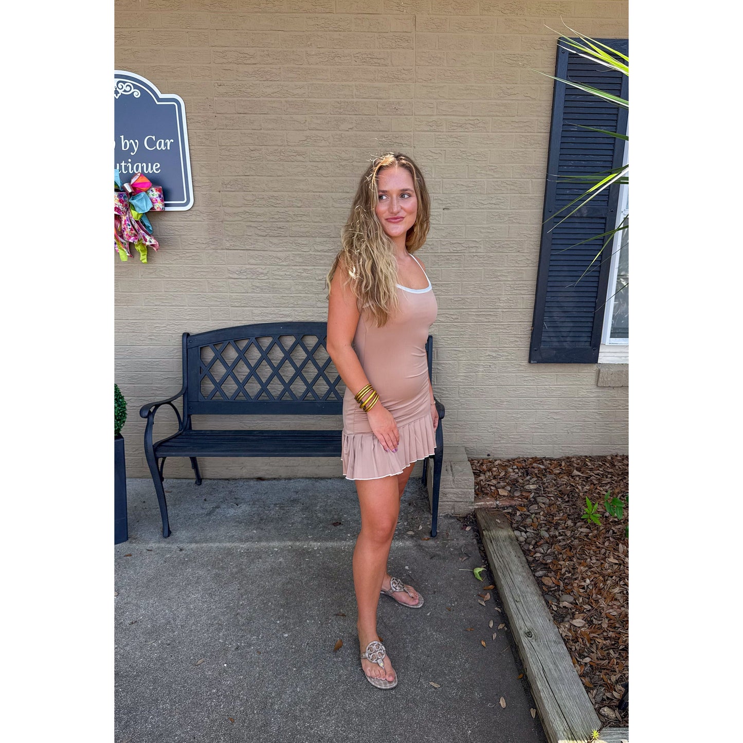 Charlie Athleisure Dress, Mocha
