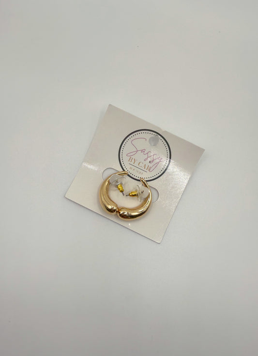 Gold Detailed Hoops