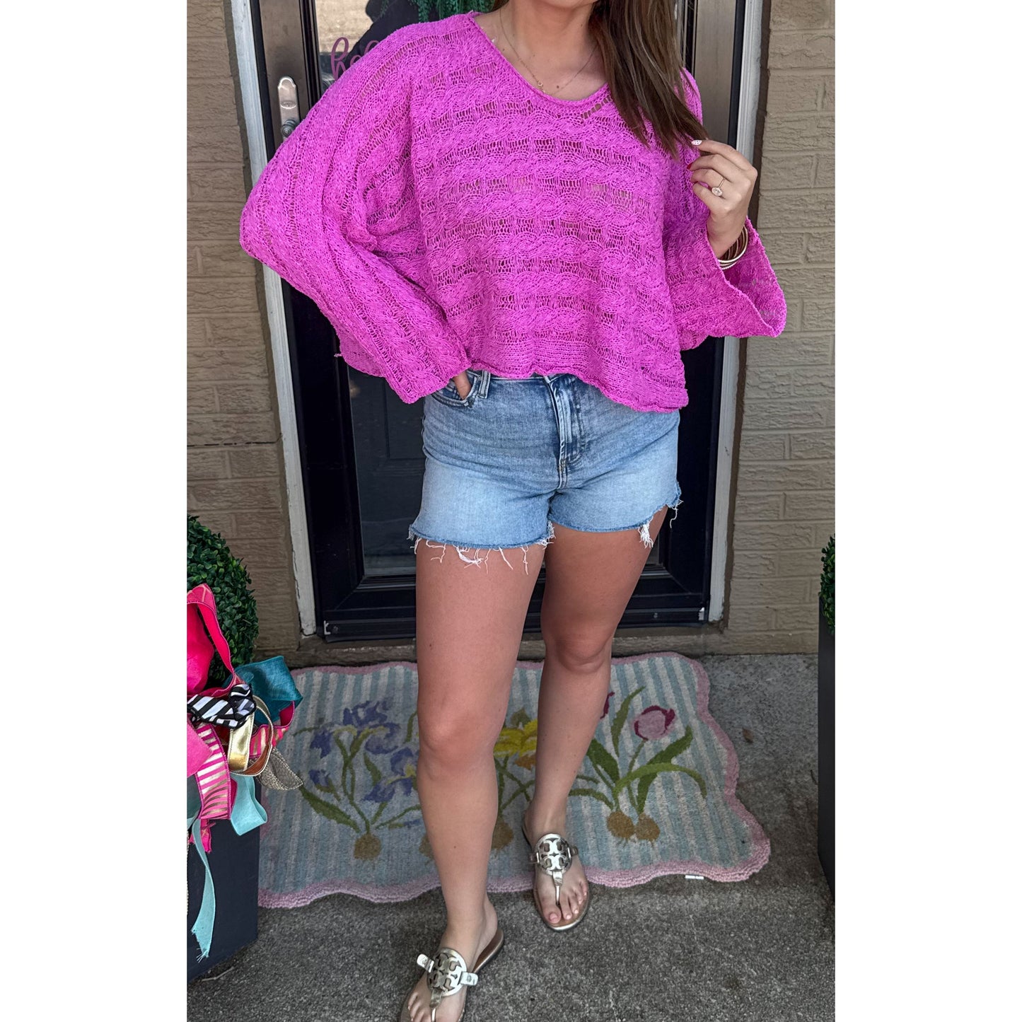 Lightweight Berry Sweater