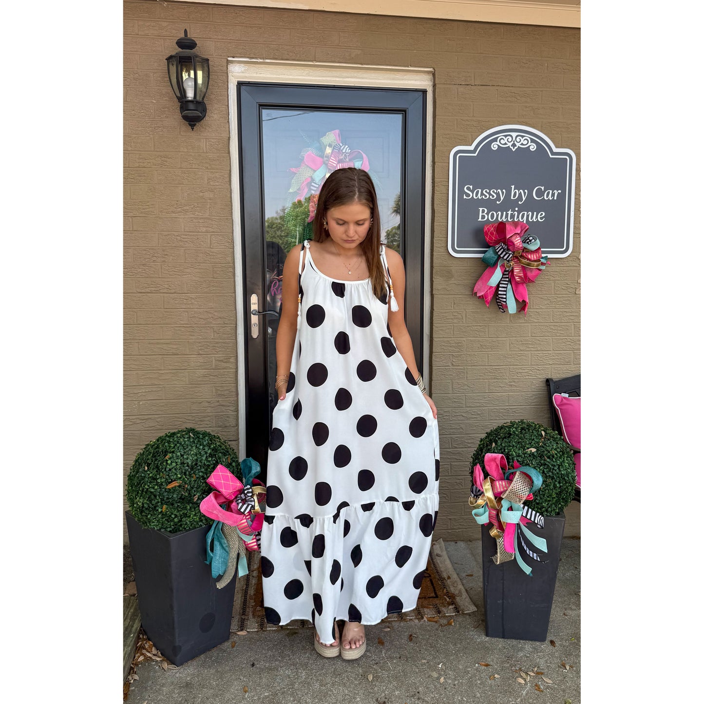 Polka Dot Maxi Dress