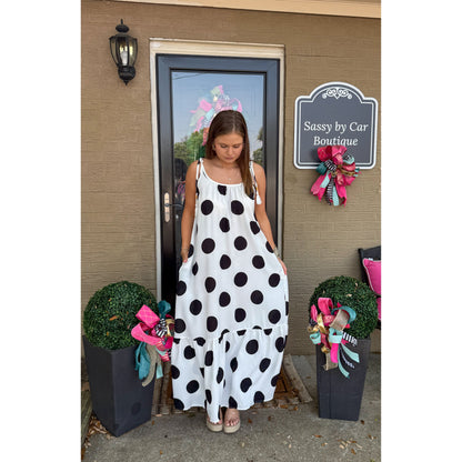 Polka Dot Maxi Dress