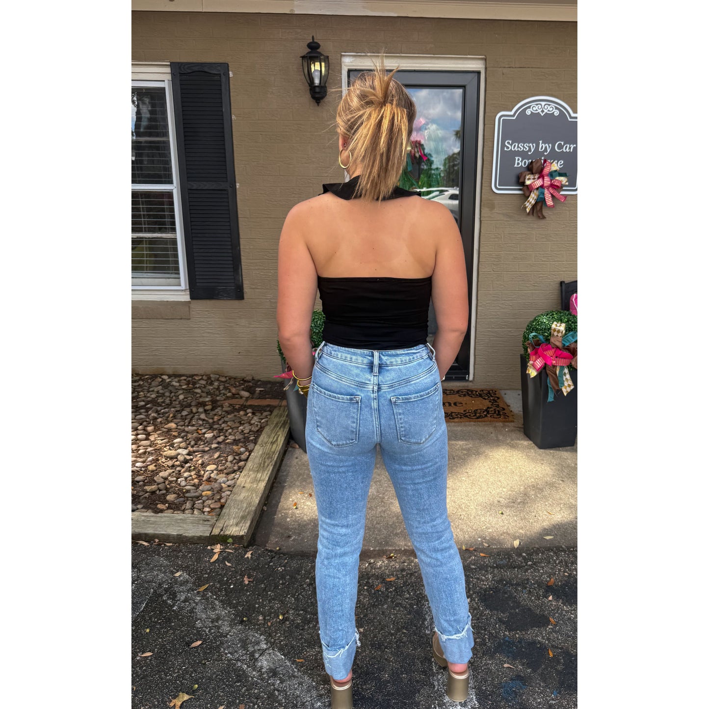 Marley Halter Top, Black