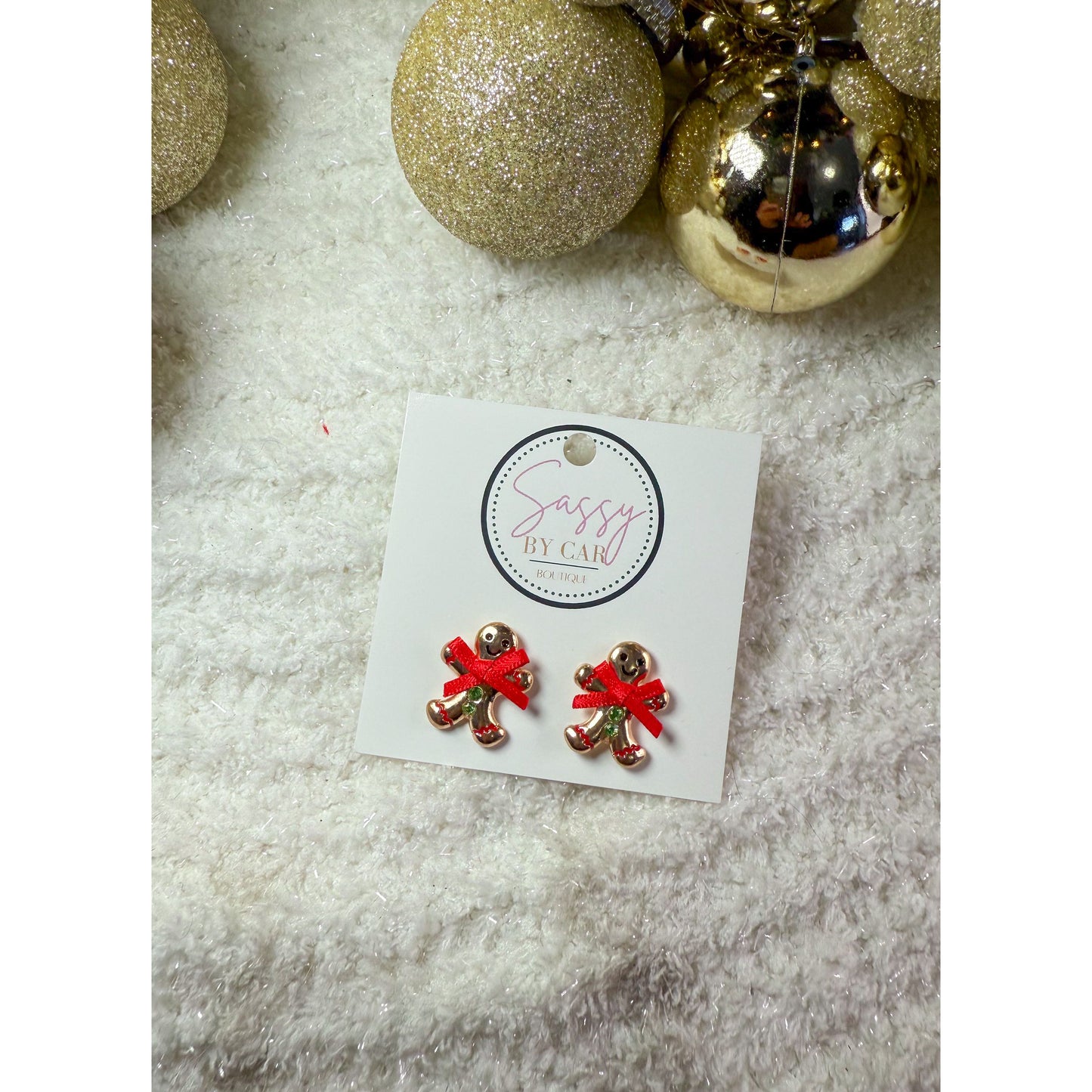 Gingerbread Man Earrings