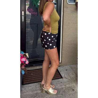 Presley Cutout Top, Olive Green