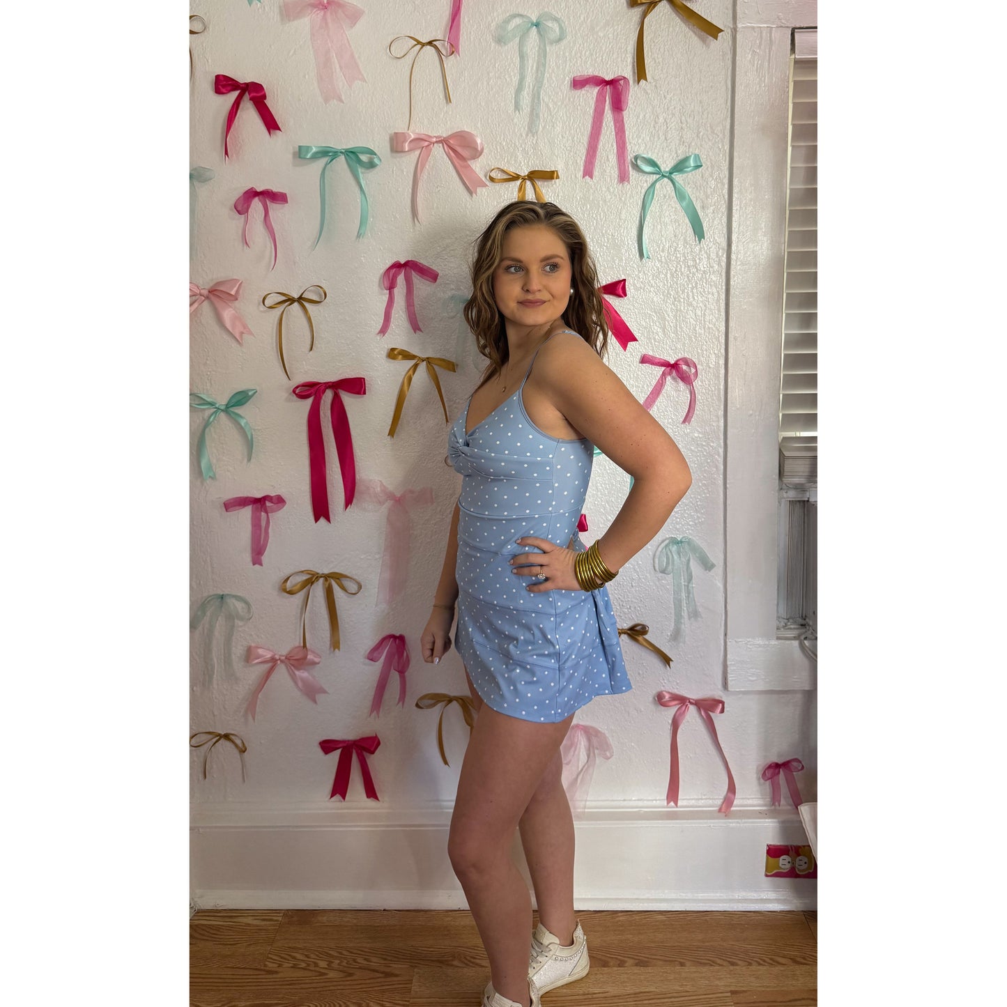 Polka Dot Athleisure Romper