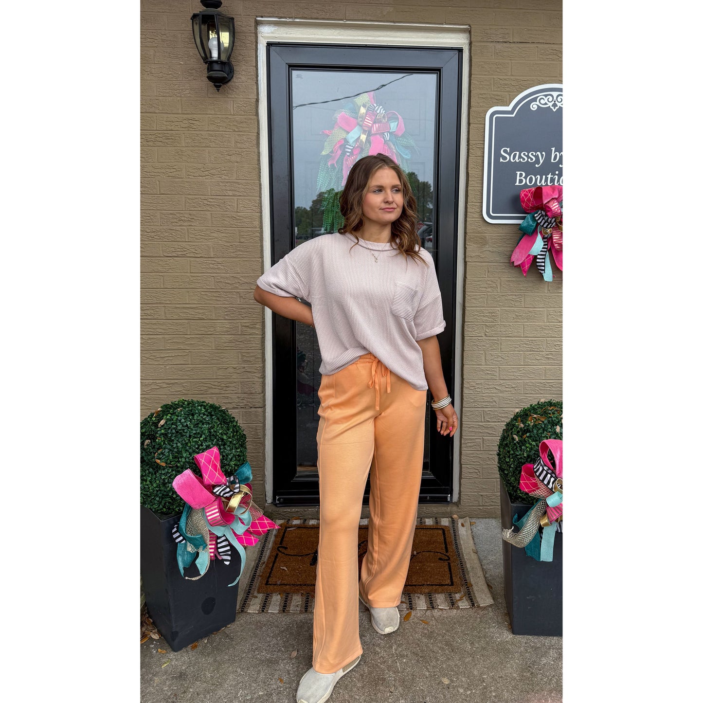 Eden Lounge Top, Sand Beige