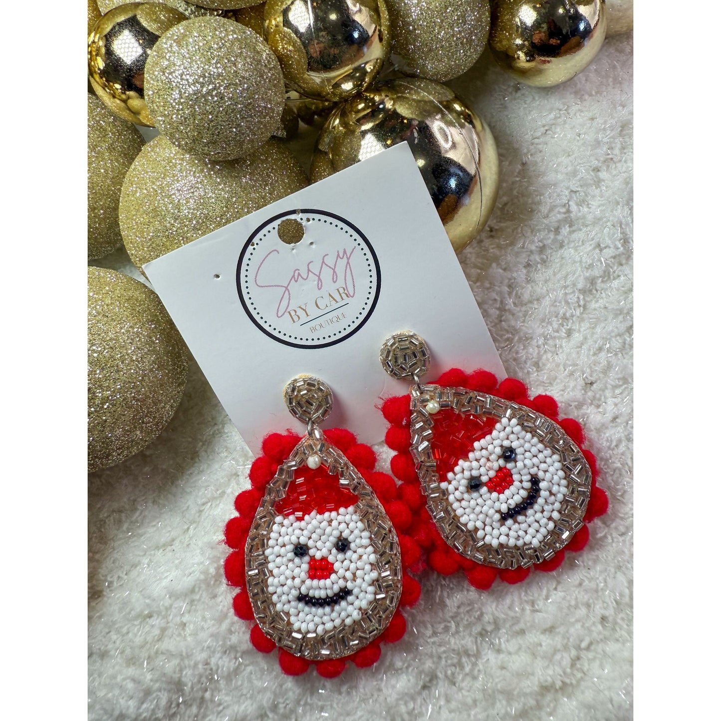 Snowman Earrings