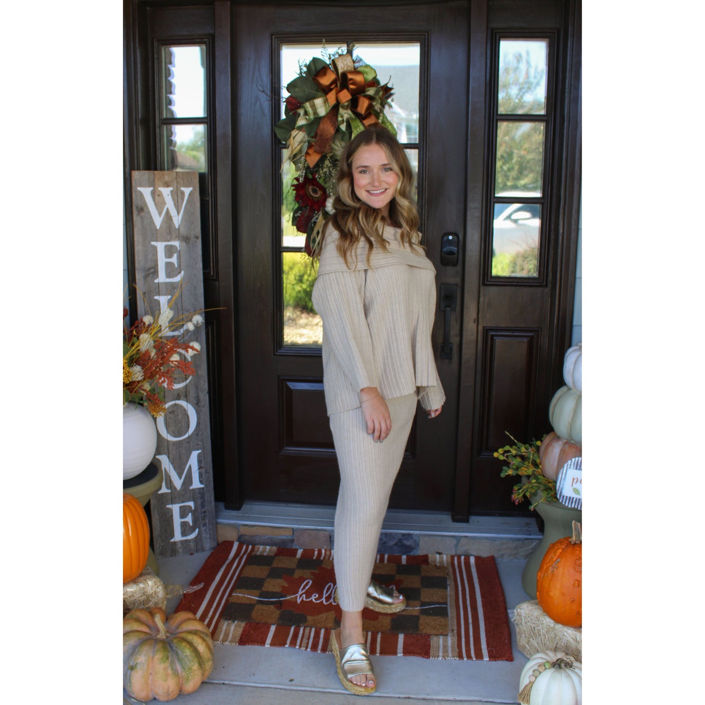 Hamptons Sweater Set, Beige