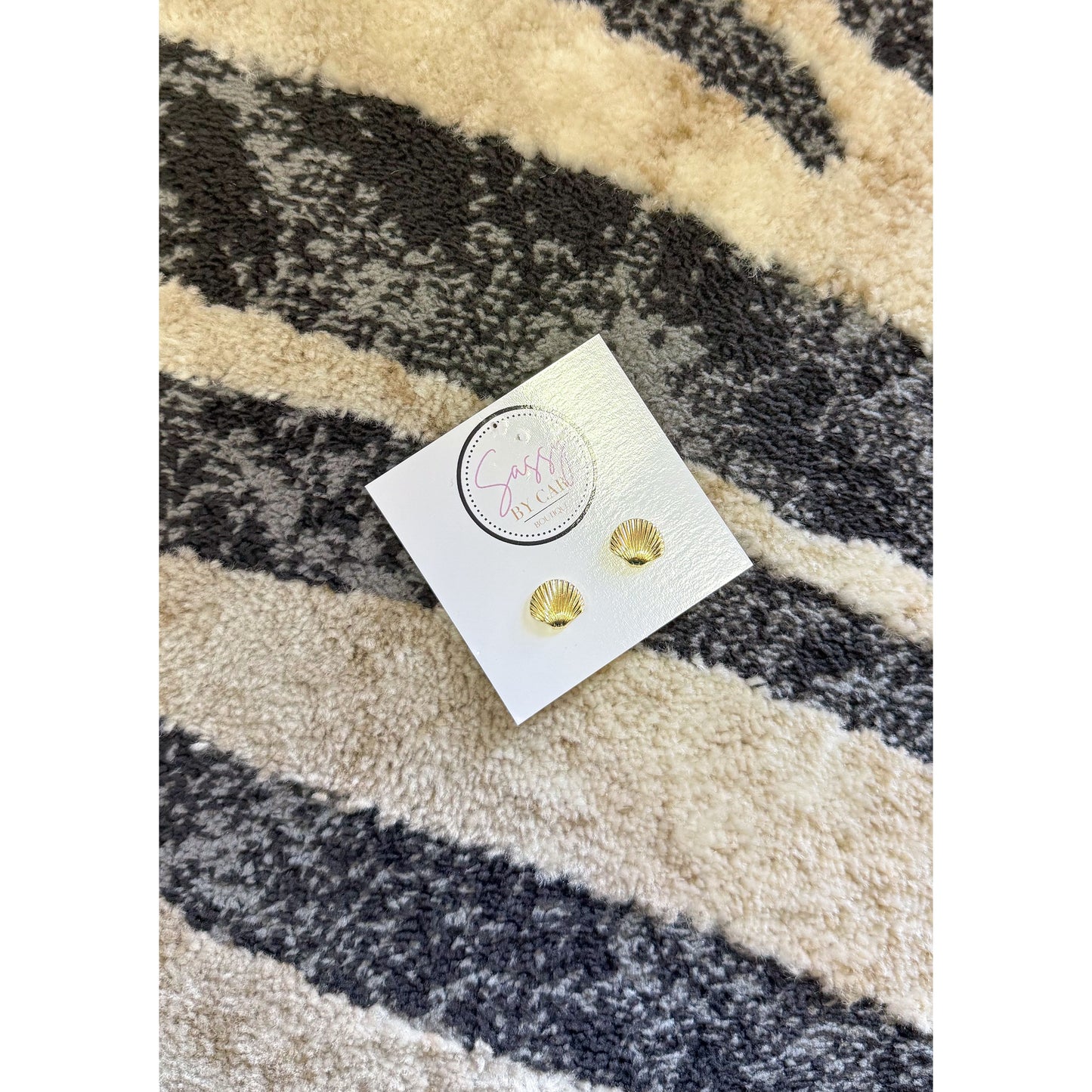 Gold Shell Studs
