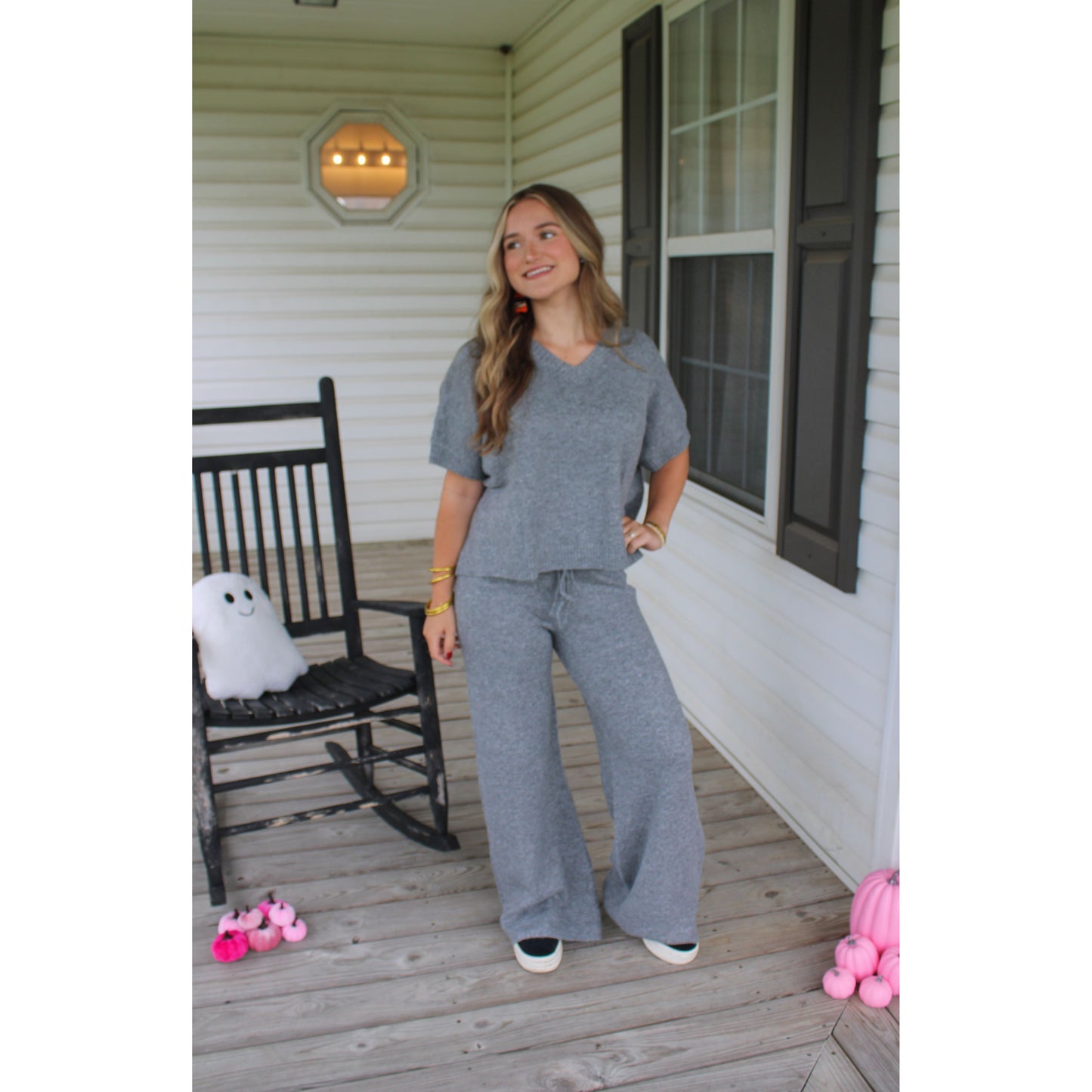 Faith Lounge Set, Heather Grey