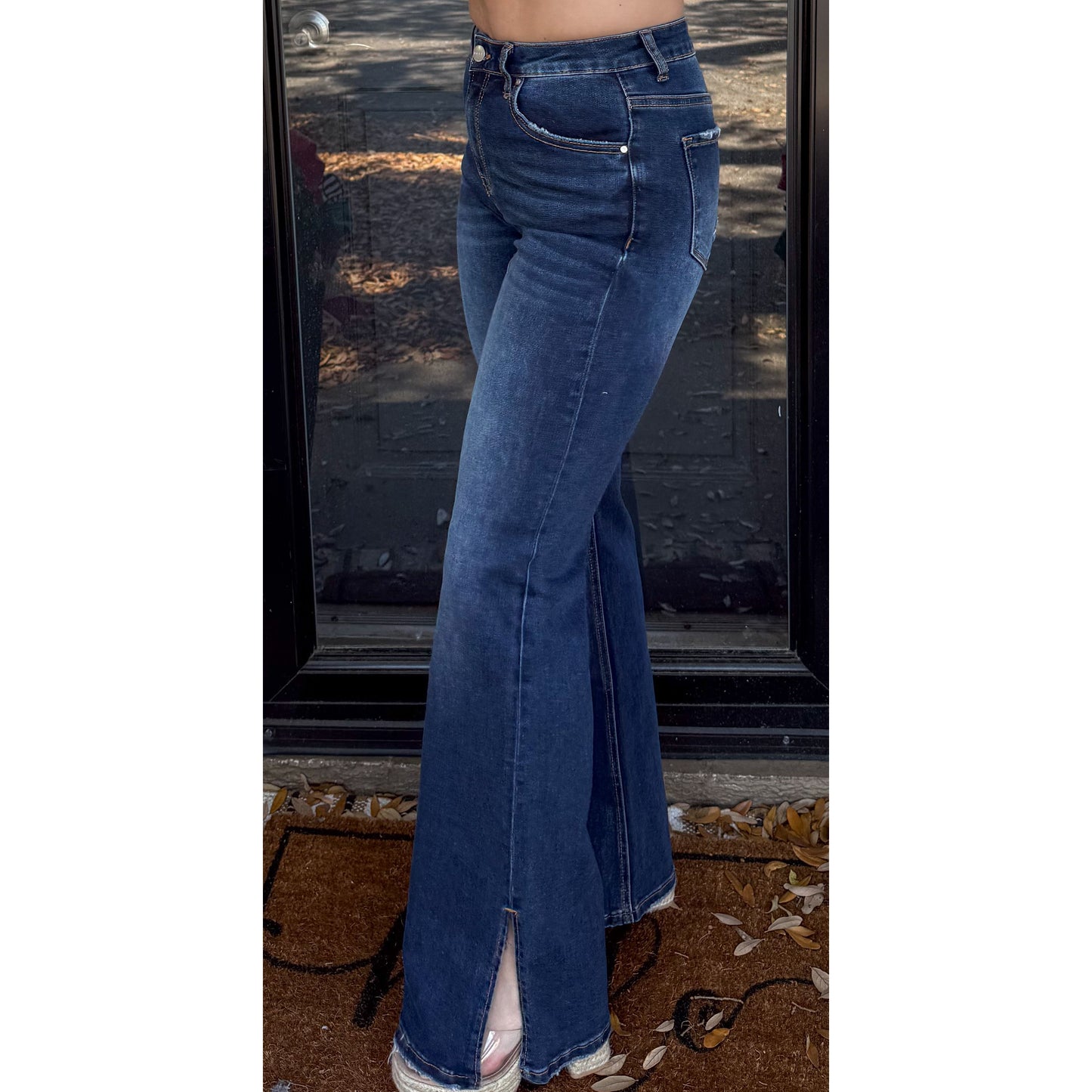 Ocean High Rise Jeans, Dark Wash