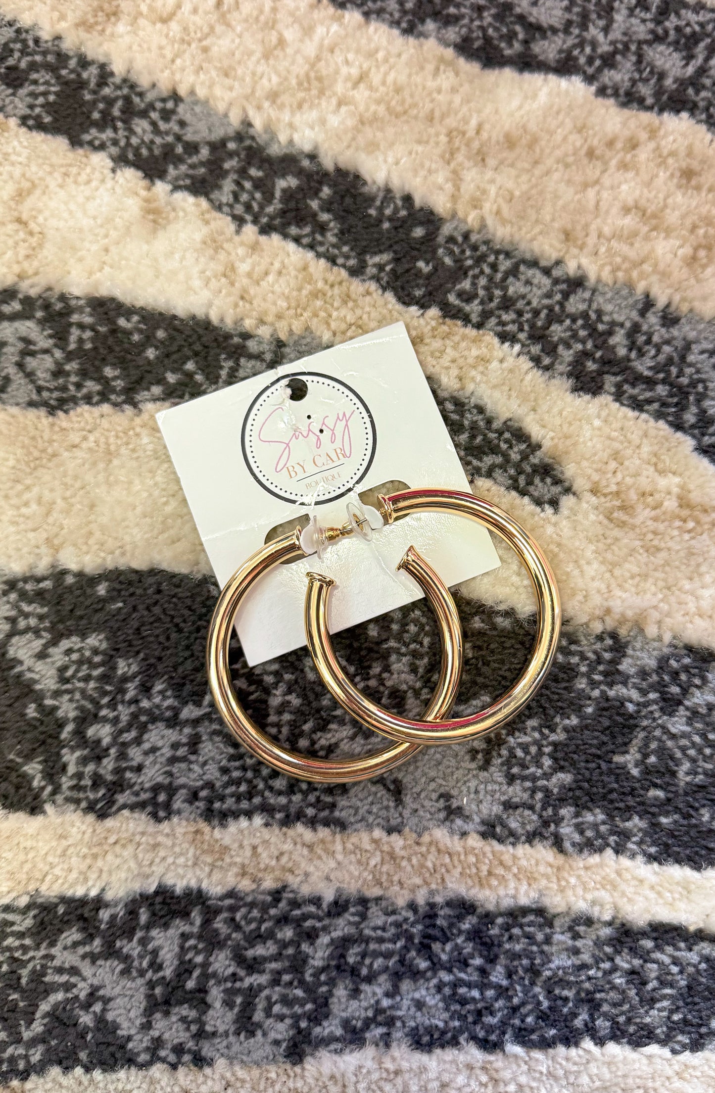 Shiny Gold Hoops
