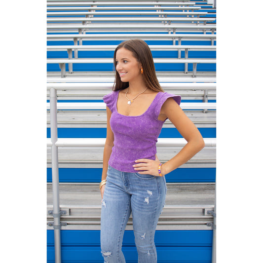 Delaney Top, Purple
