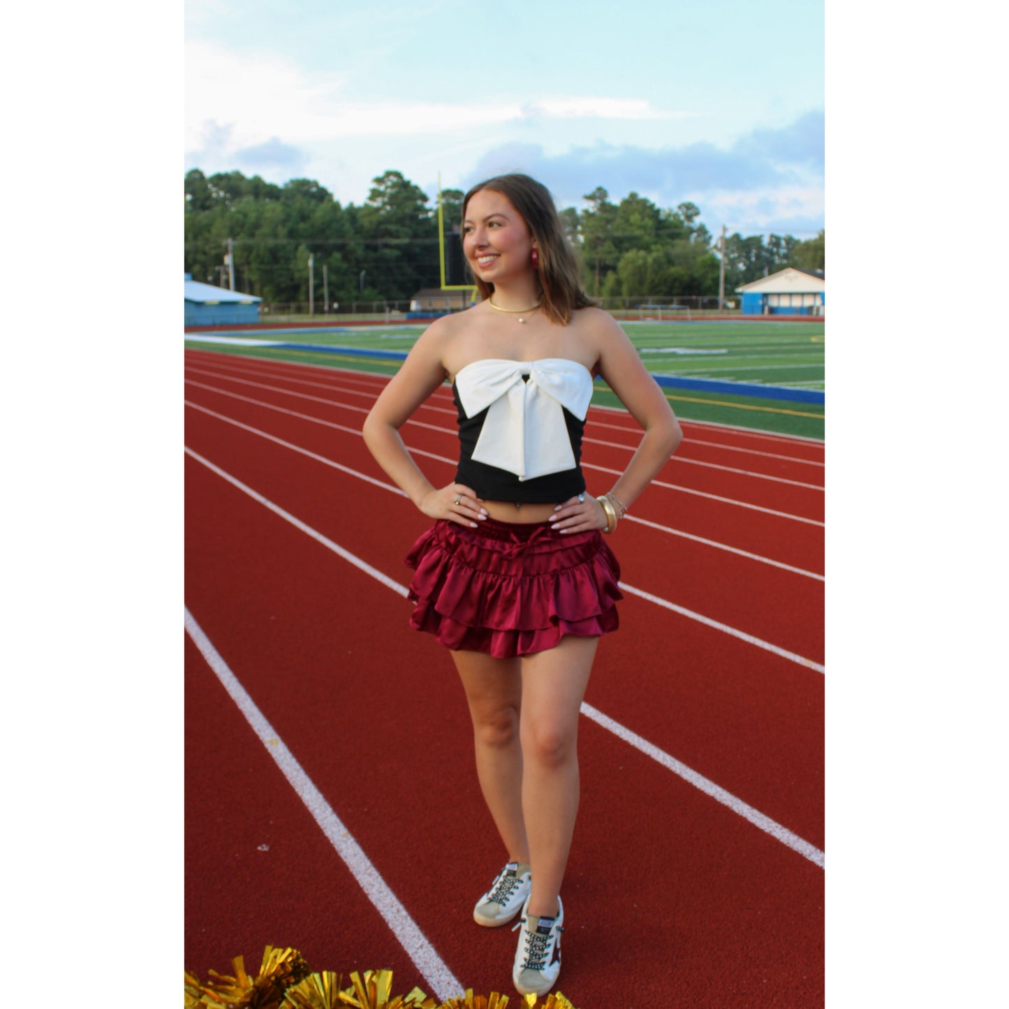 MVP Ruffle Skort, Garnet