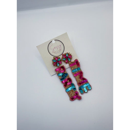 Party Time Beaded Earrings