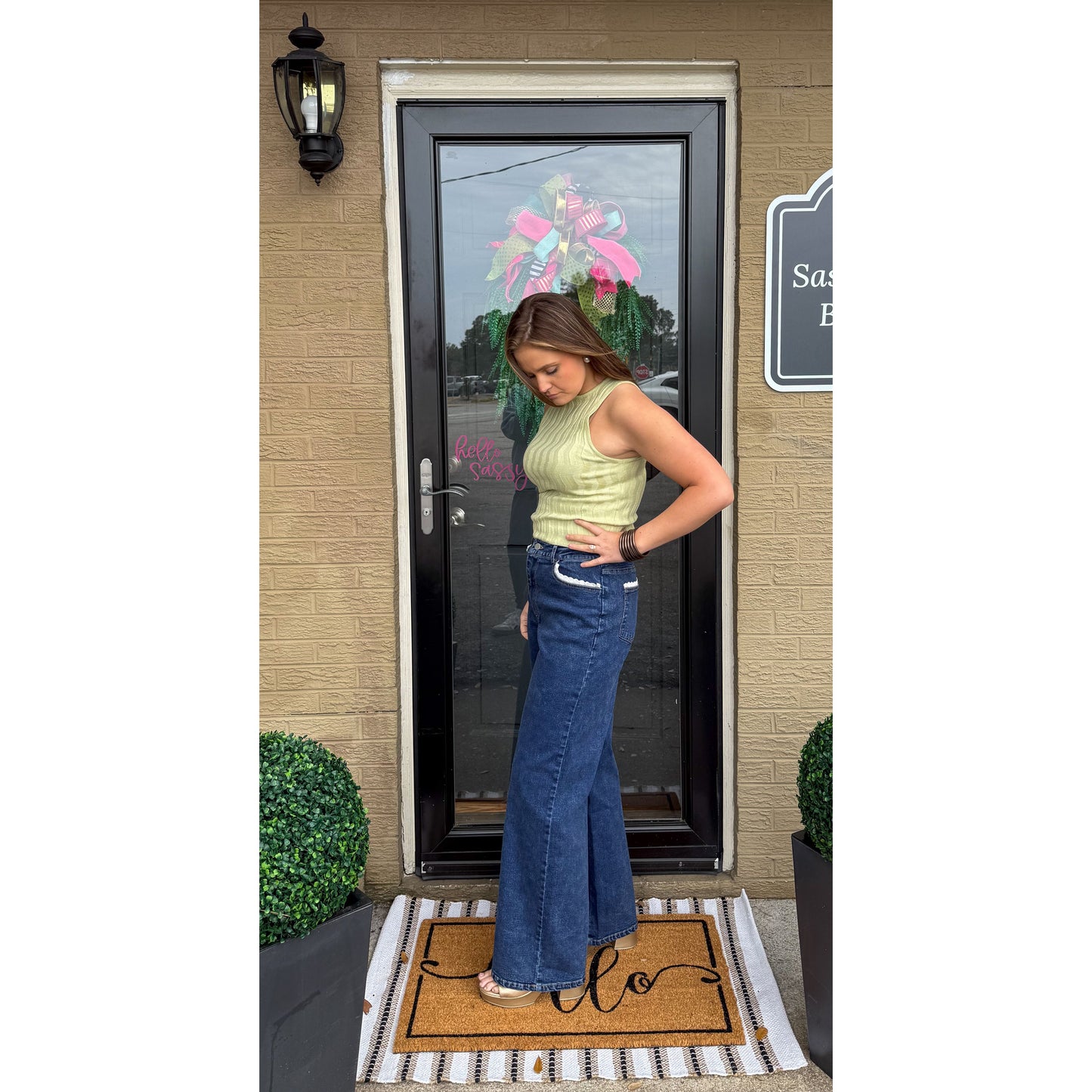 Noelle Top, Light Green