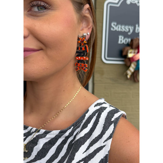 Trick or Treat Beaded Earrings, Multi