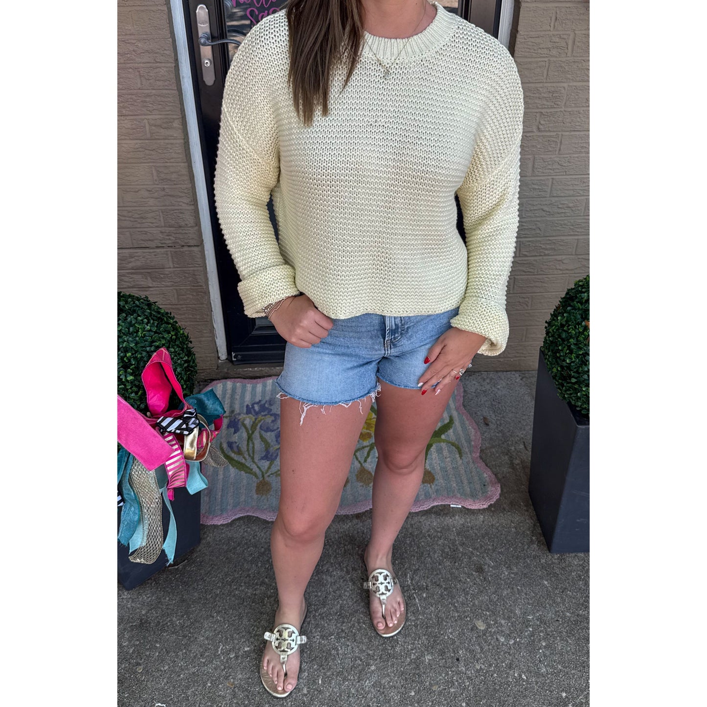 Butter Yellow Lightweight Sweater