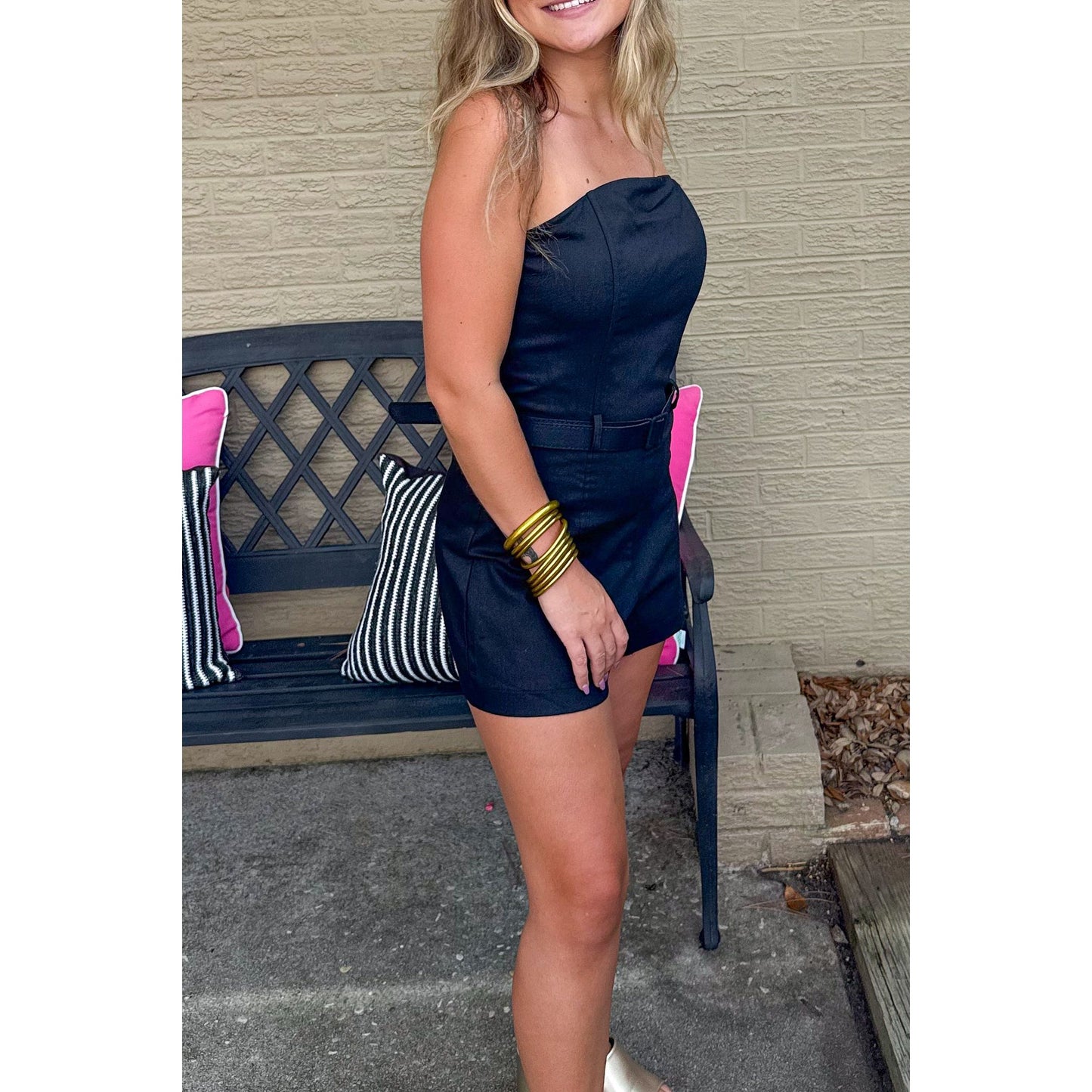 Tiffany Romper, Black