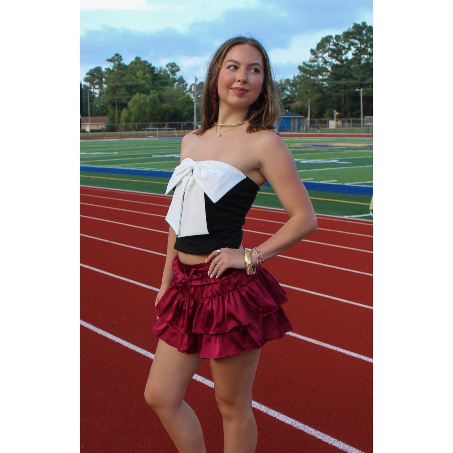 MVP Ruffle Skort, Garnet