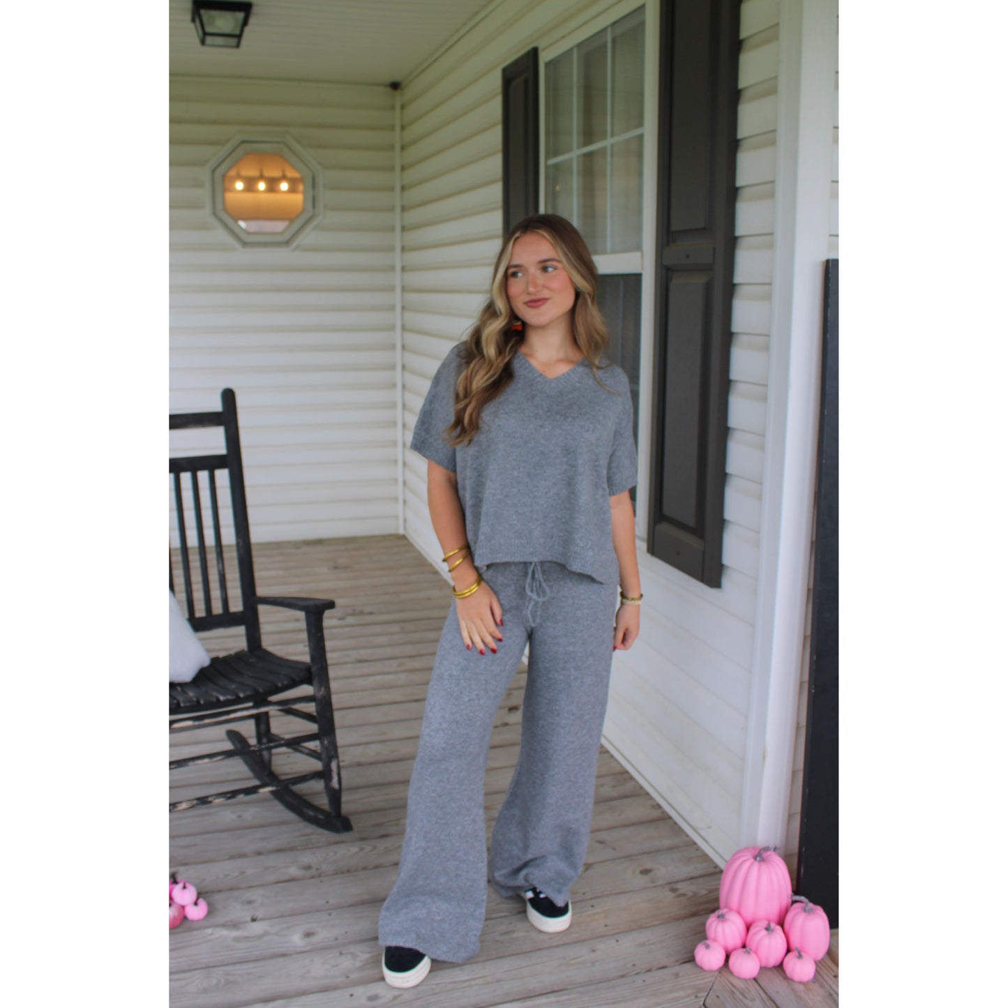 Faith Lounge Set, Heather Grey