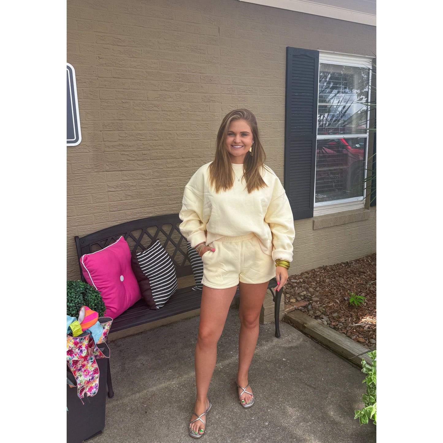 Lemon Lush Lounge Set, Butter Yellow