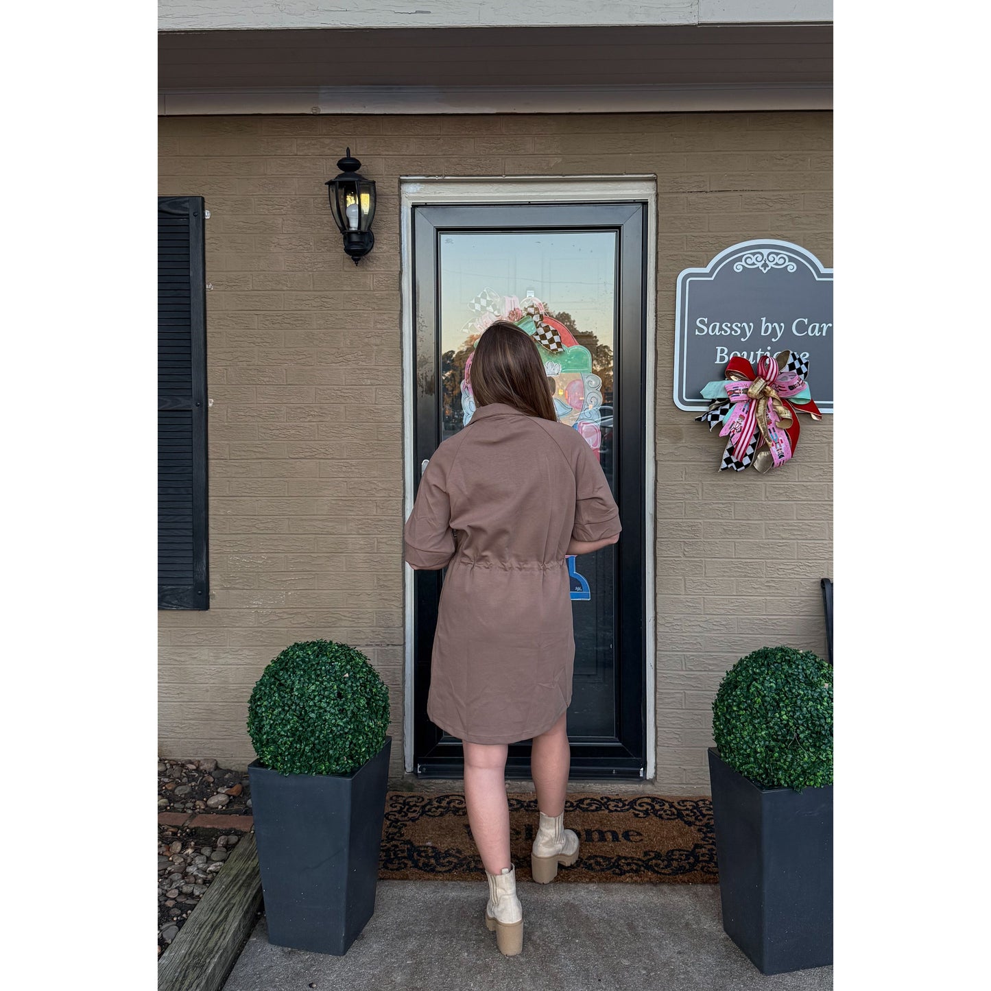 Rory Mini Dress, Mocha