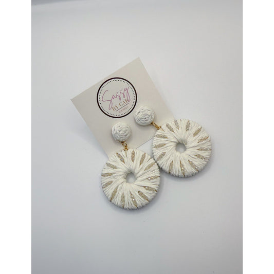 White Detail Earrings