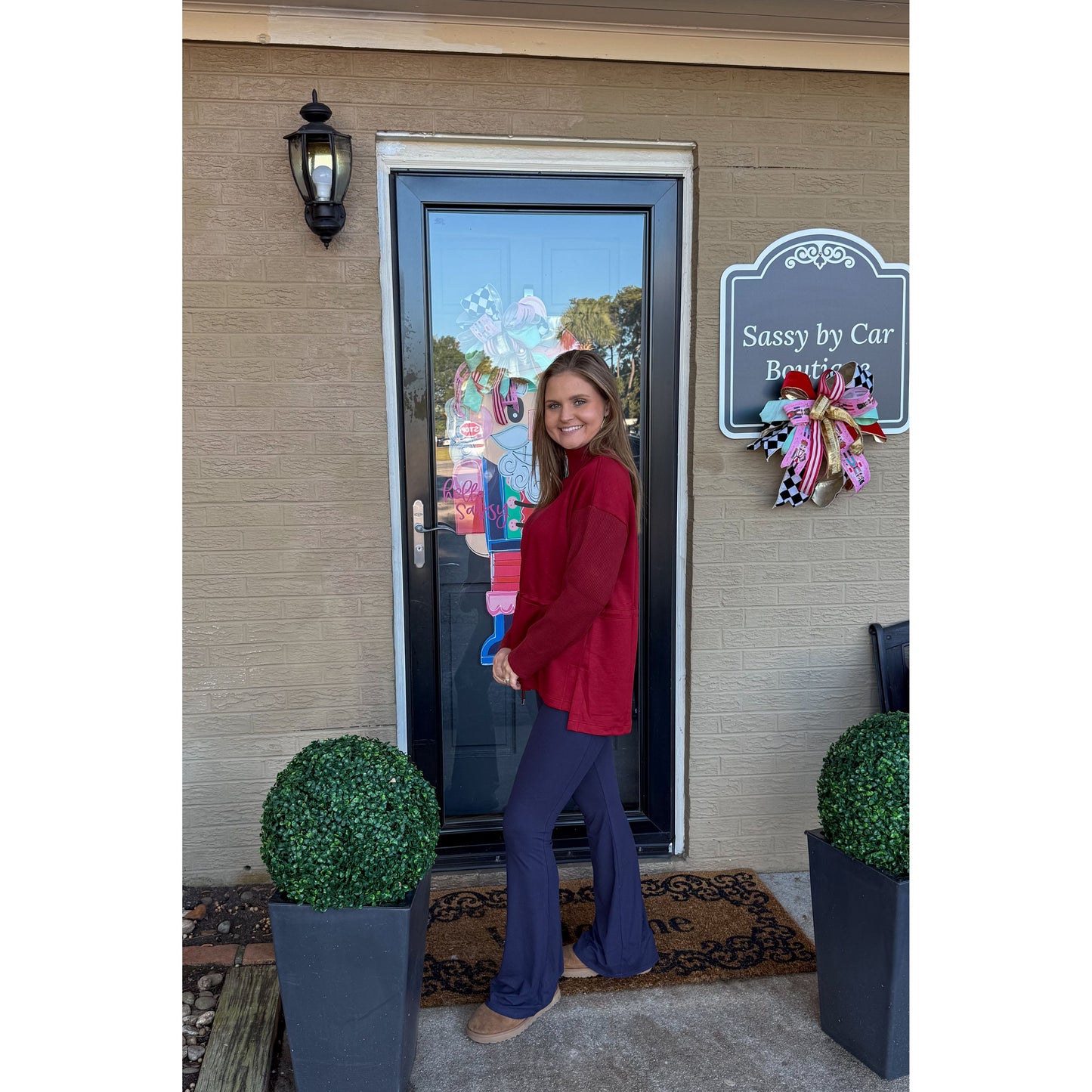 Rachel Top, Burgundy