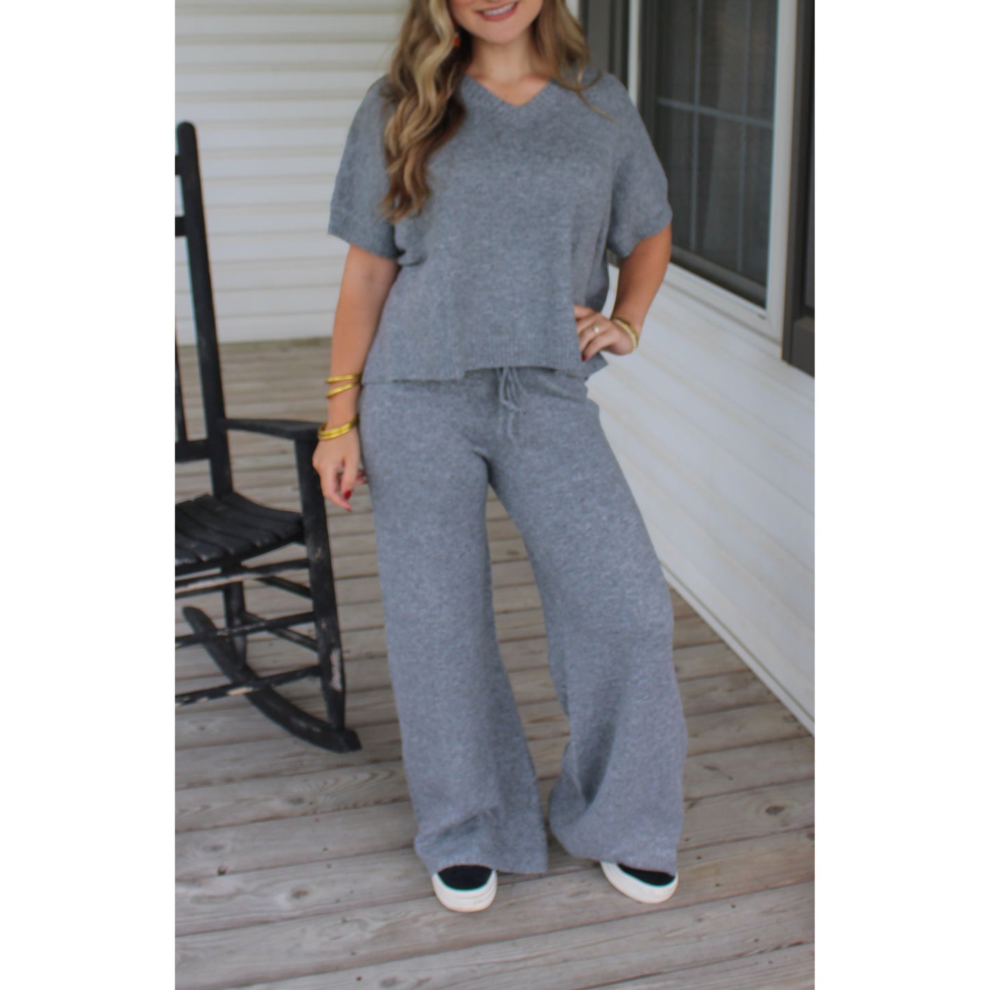 Faith Lounge Set, Heather Grey