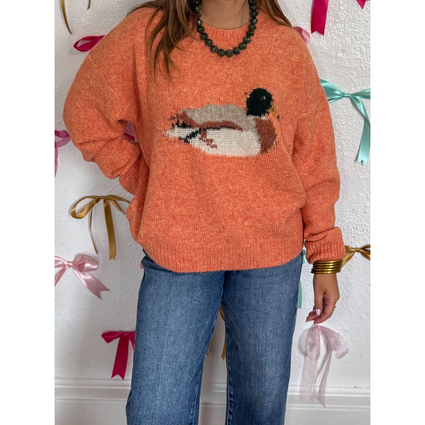 Oversized Duck Sweater, Apricot