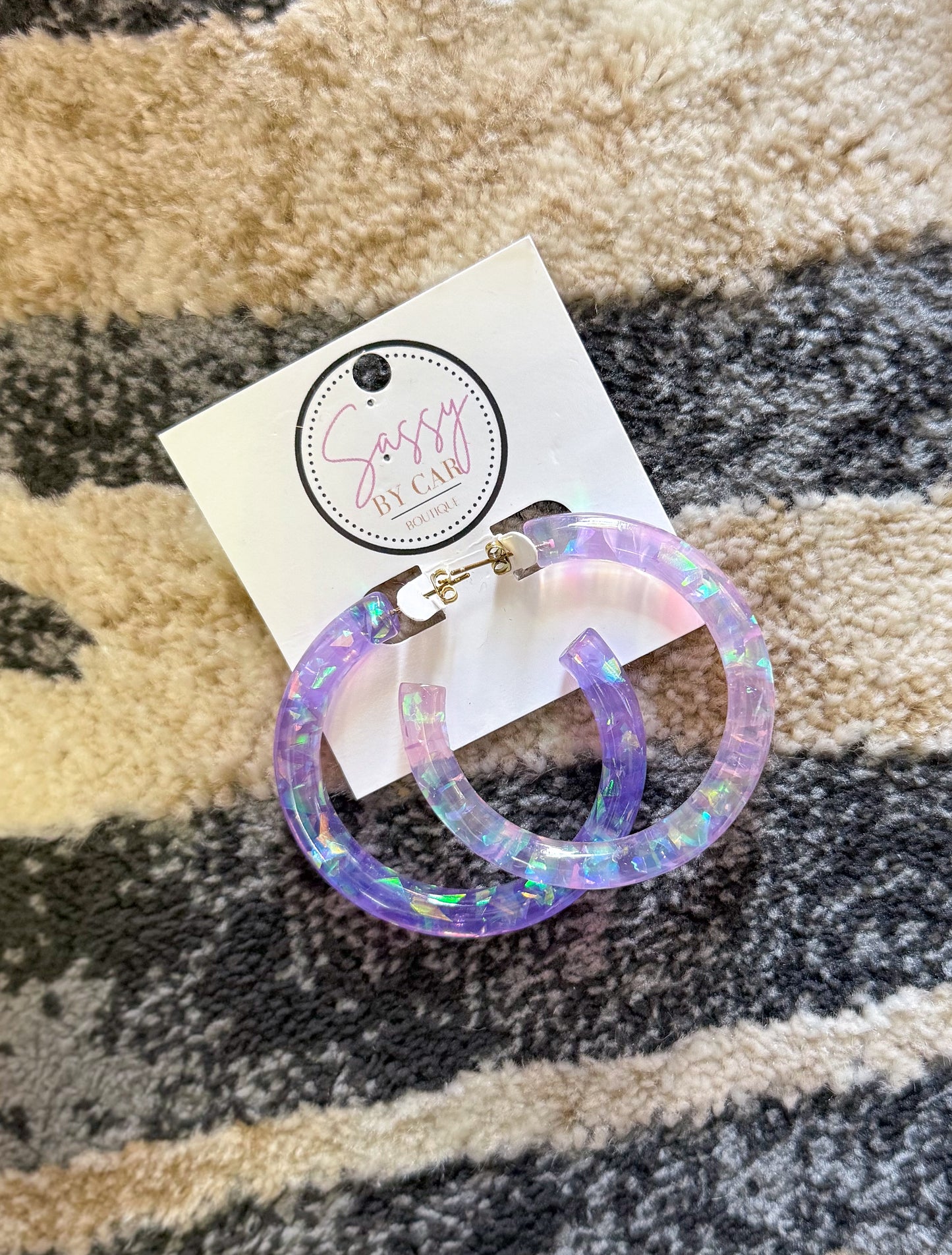 Lavender Hoops