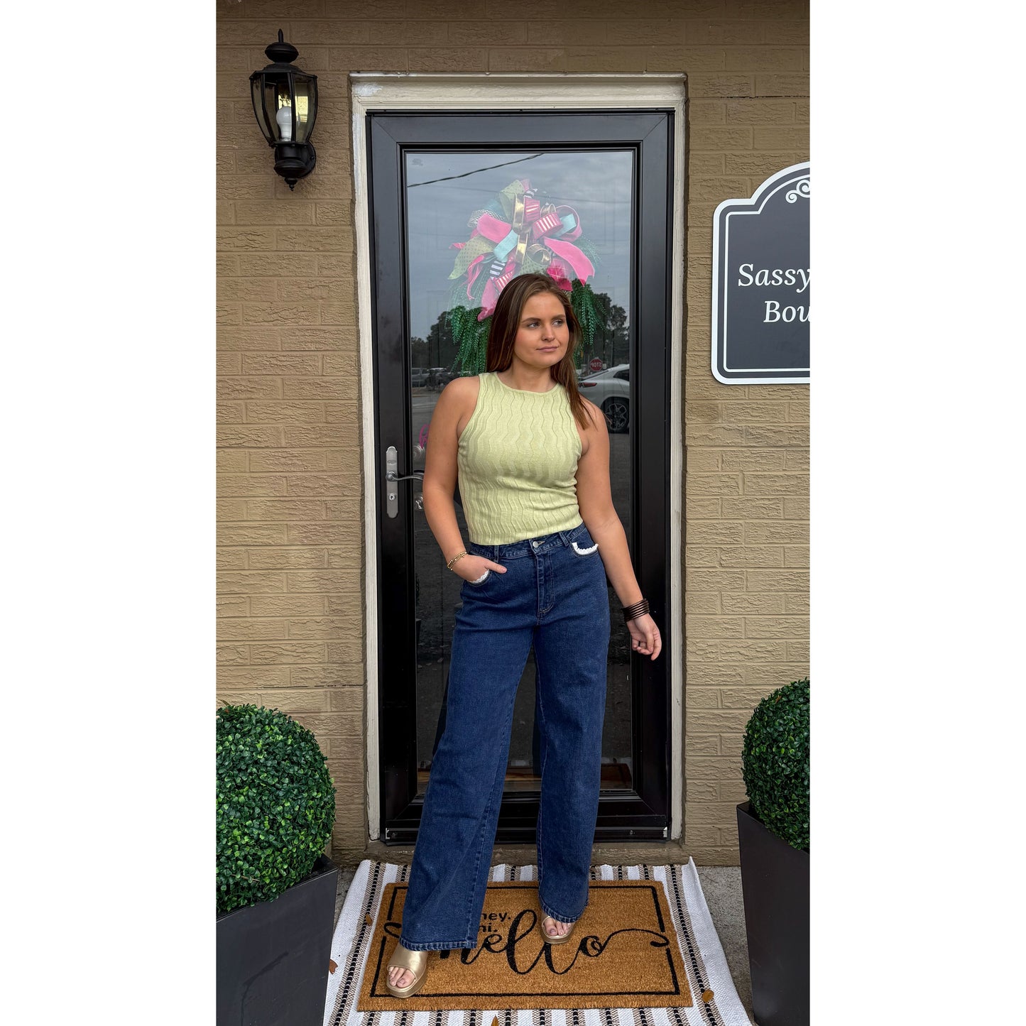 Noelle Top, Light Green
