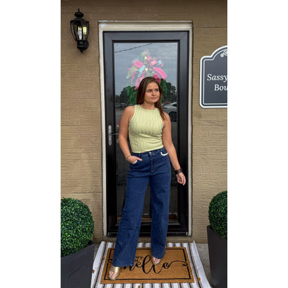 Noelle Top, Light Green