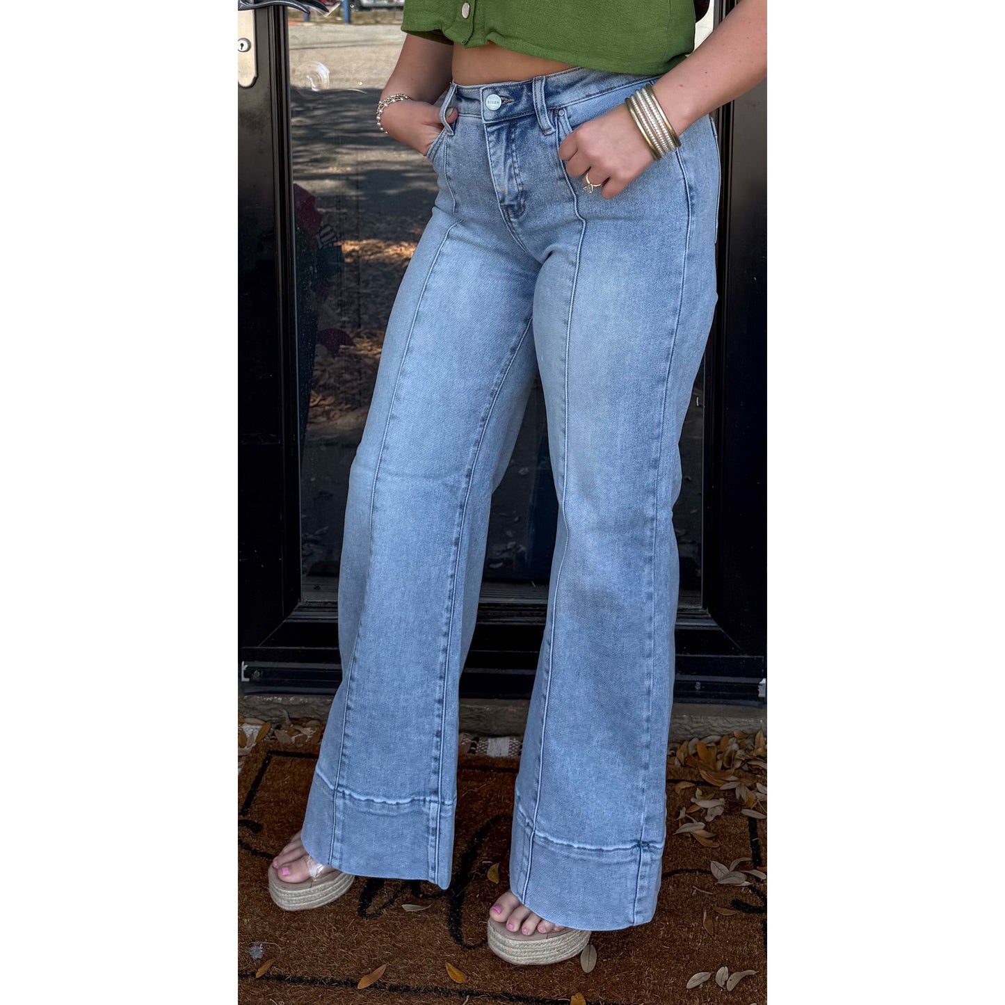 Annie Mid Rise TC Jeans, Light Wash