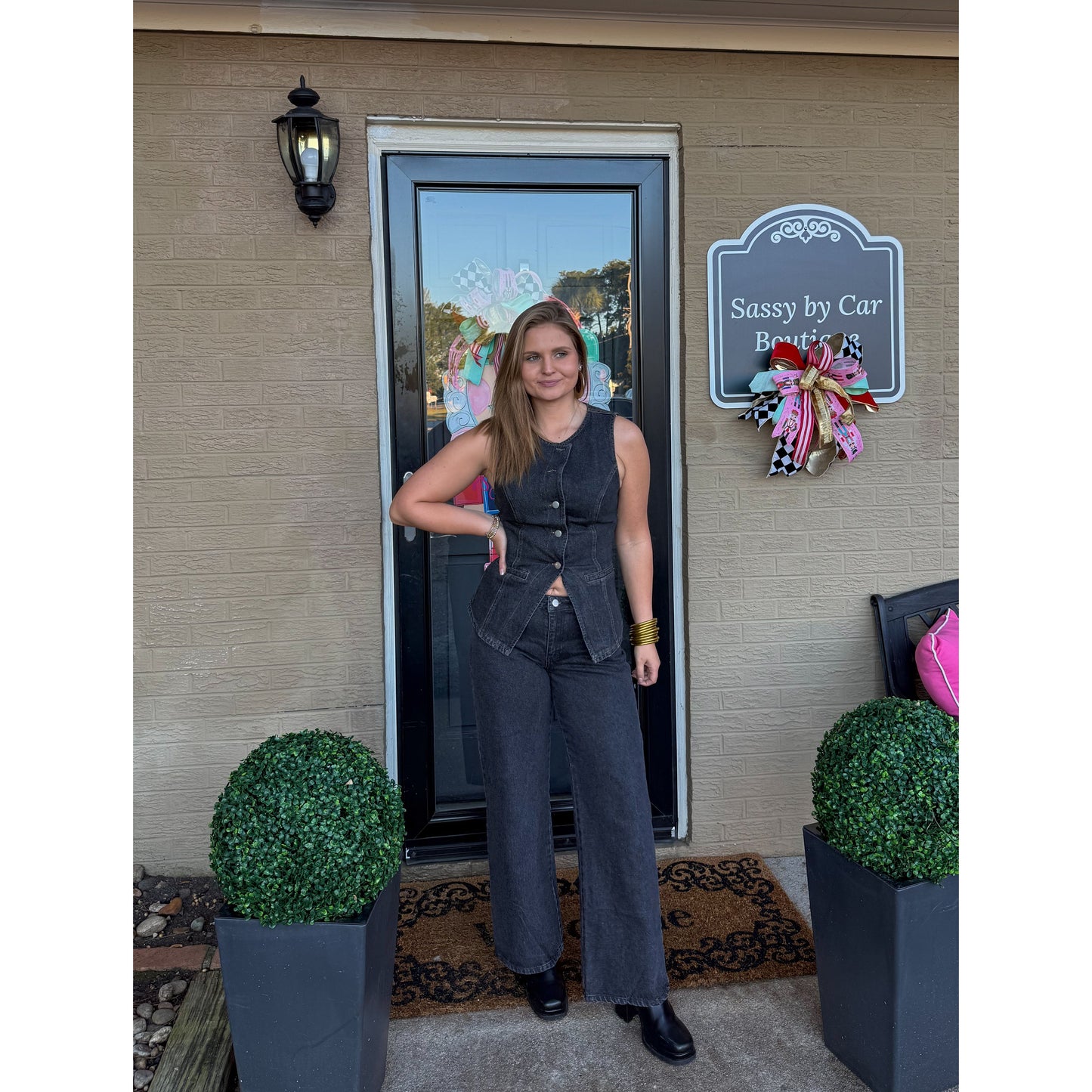 Ashe Button Down Denim Vest