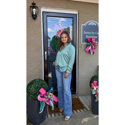 Jade Blouse, Sage Green