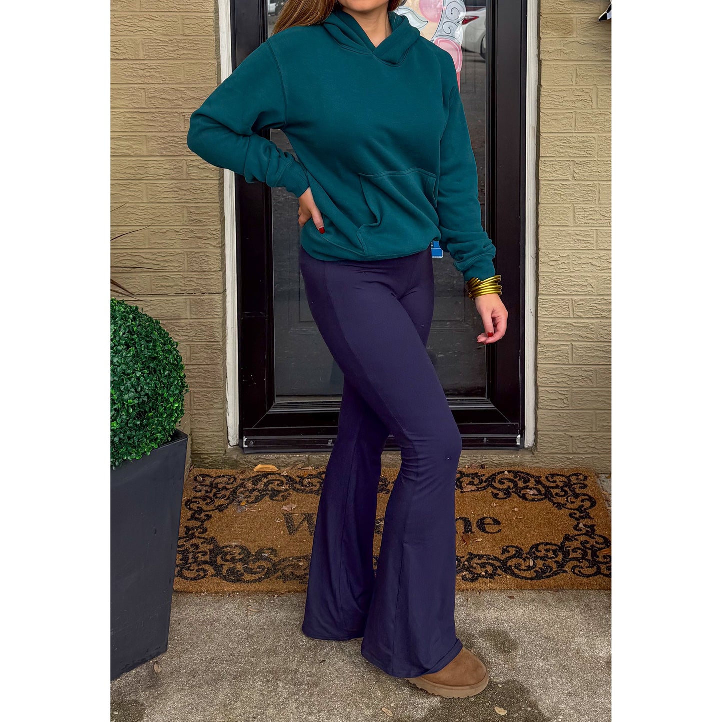 Hunter Green Lounge Hoodie