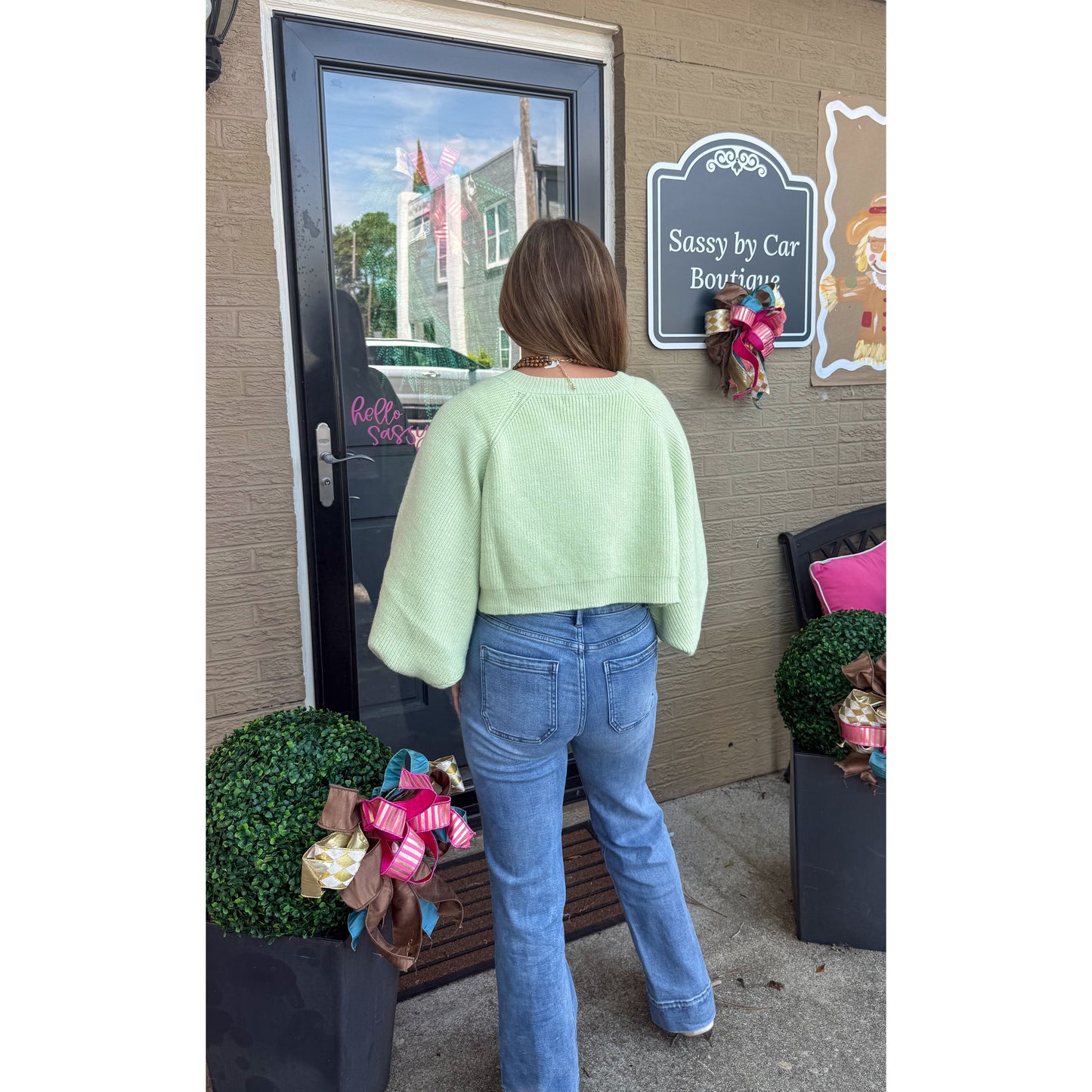 Lottie Cardigan, Mint Green