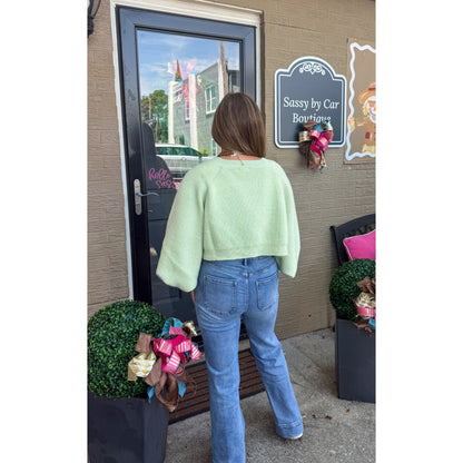 Lottie Cardigan, Mint Green