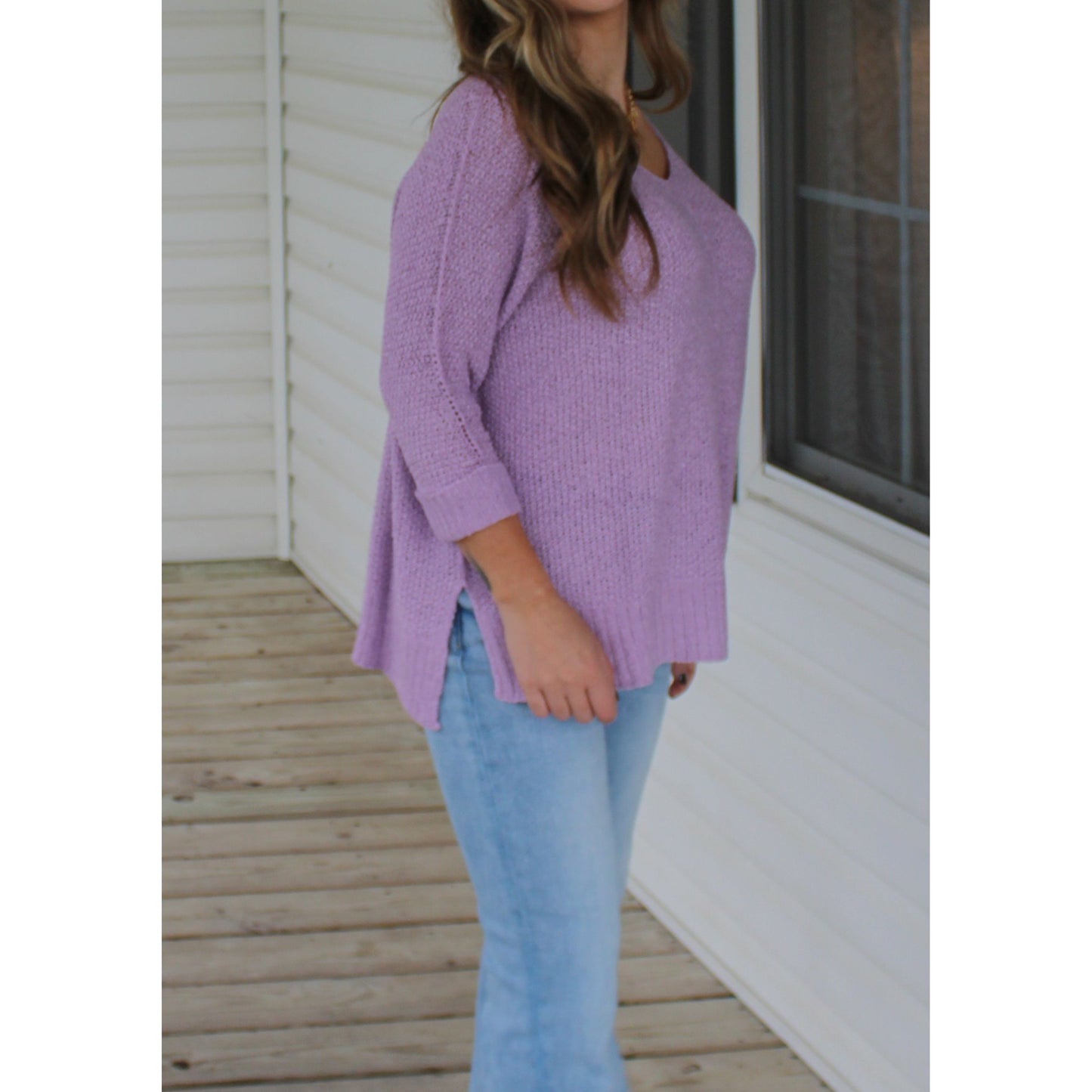 Jayden Lightweight Sweater, Lavender