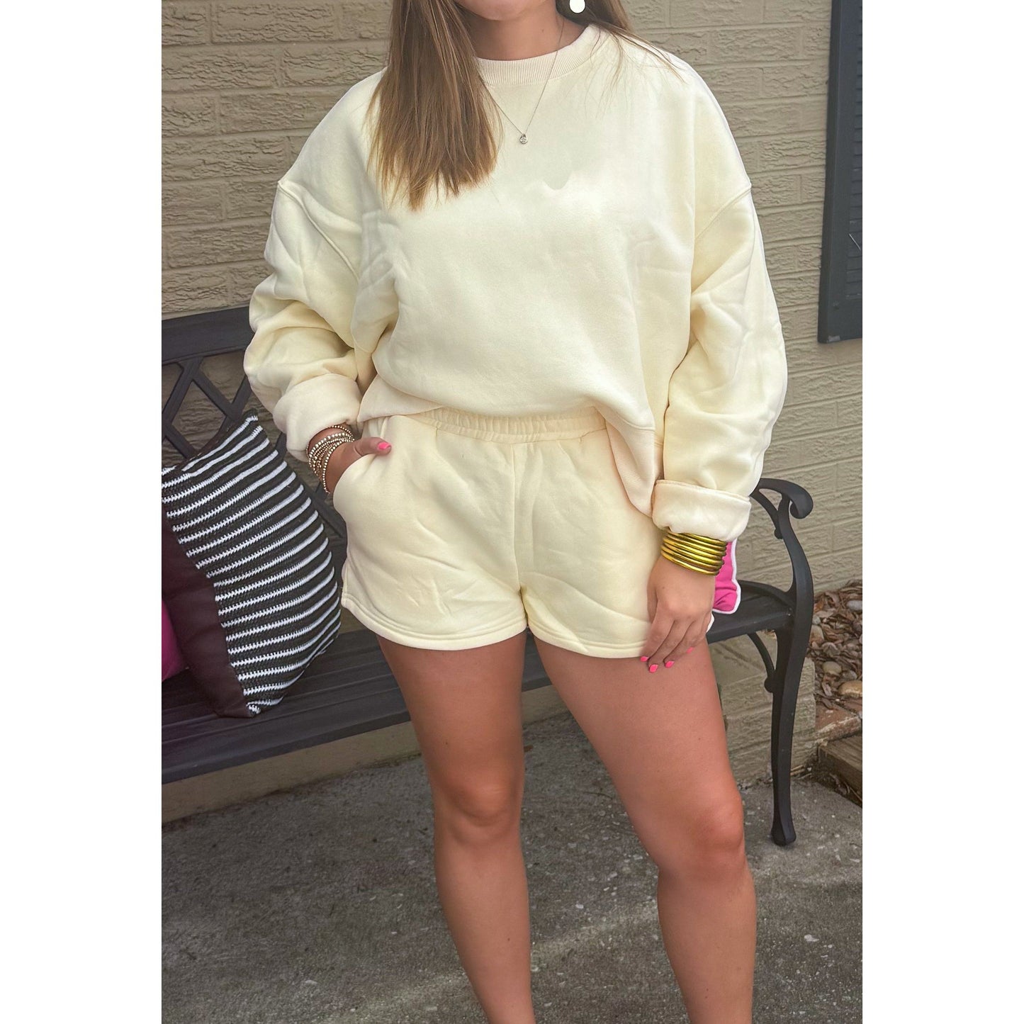 Lemon Lush Lounge Set, Butter Yellow