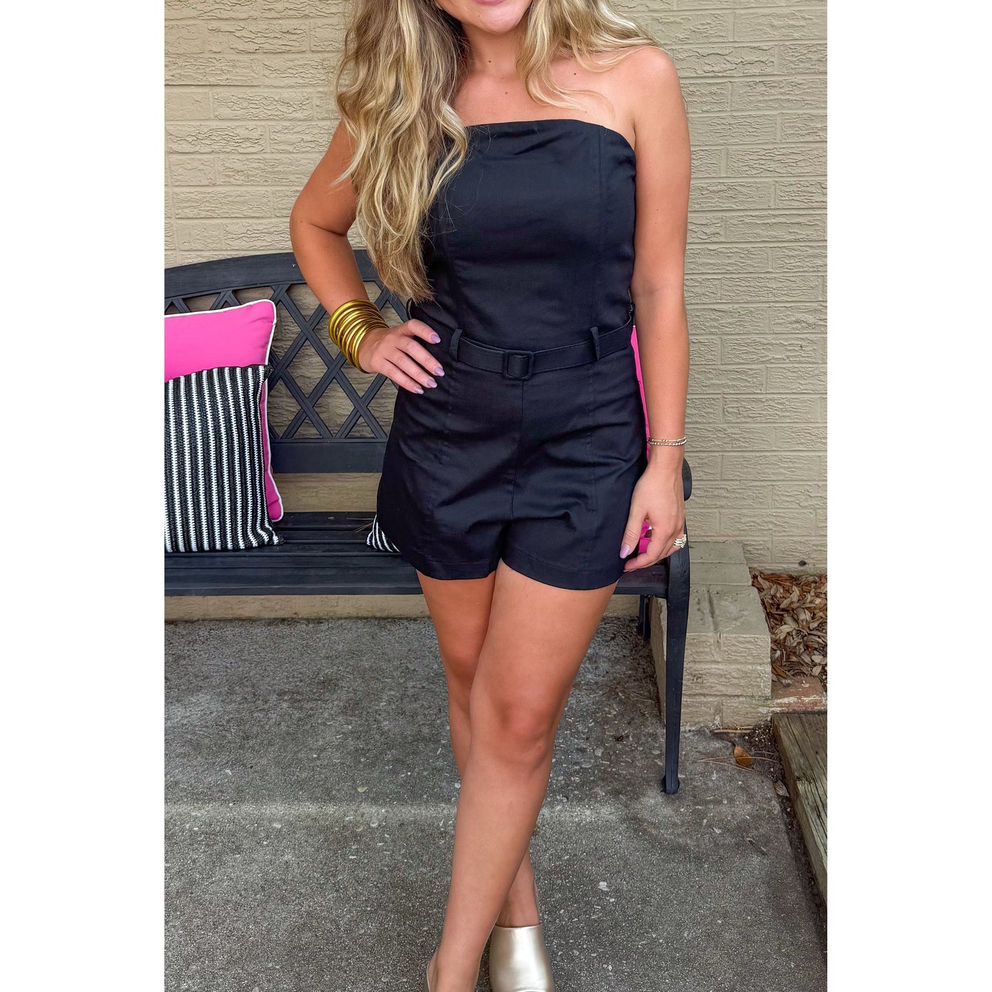 Tiffany Romper, Black