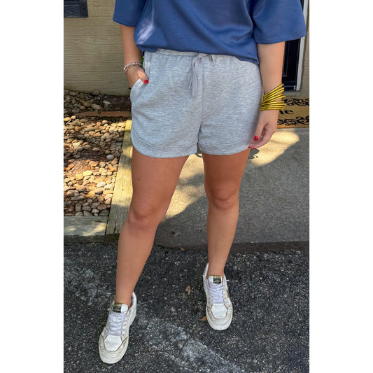 Hannah Lounge Shorts, Heather Grey